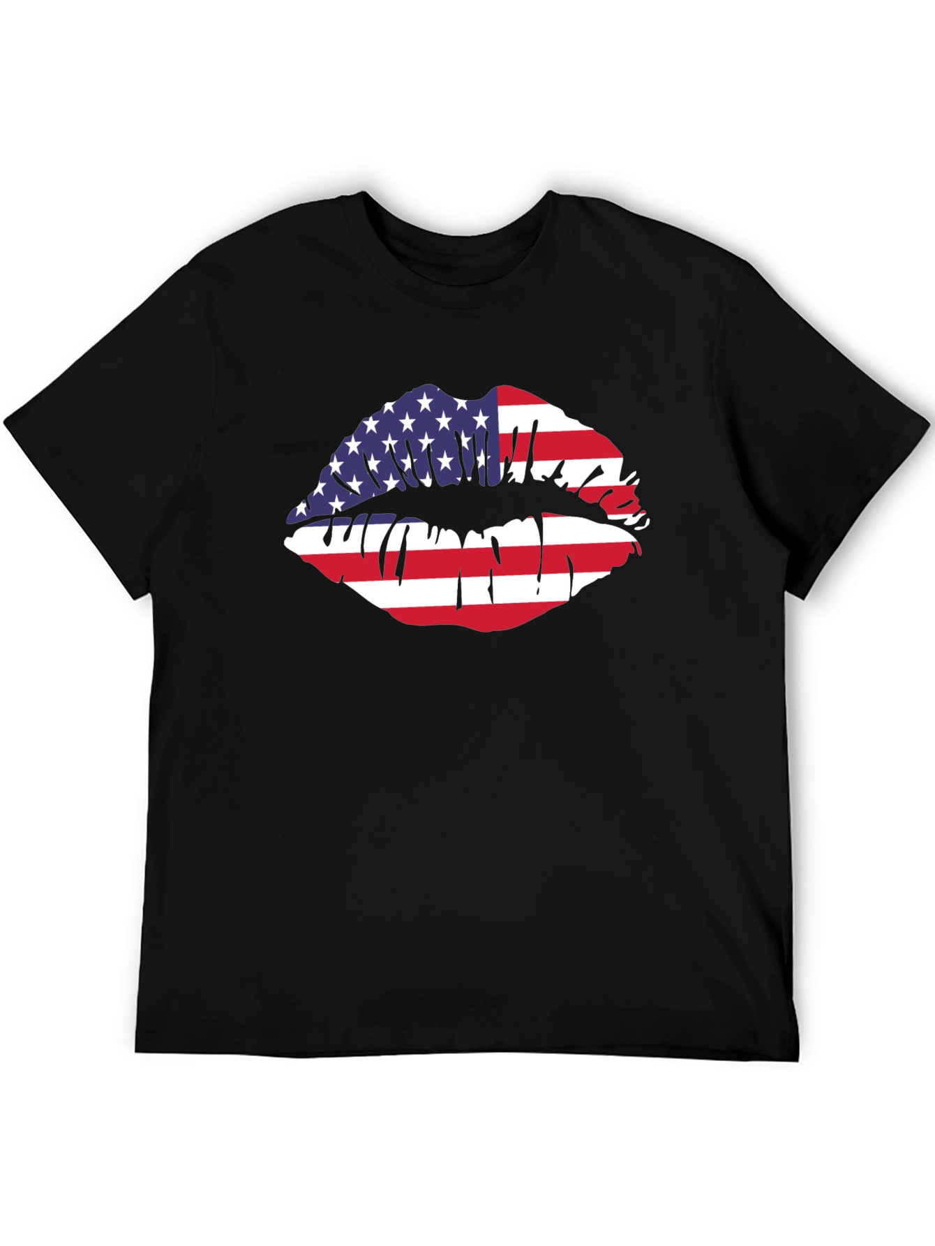 American Flag Lips Graphic Tee