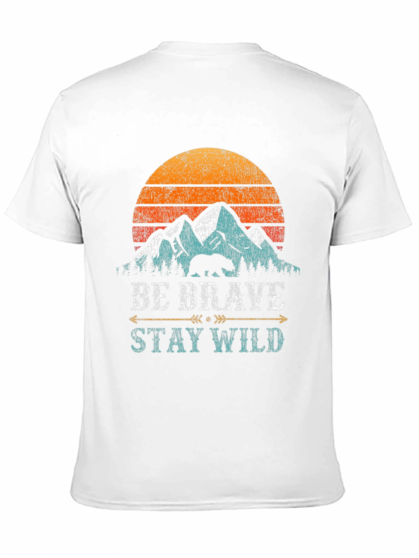 Be Brave Stay Wild Graphic T-Shirt - Adventure Tee