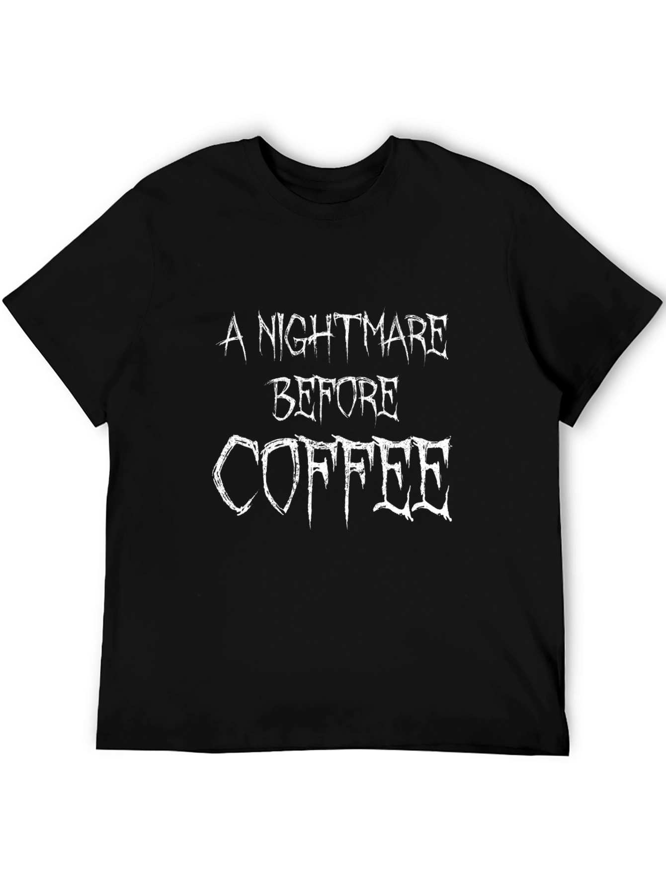 Nightmare Before Coffee Graphic Tee - Black