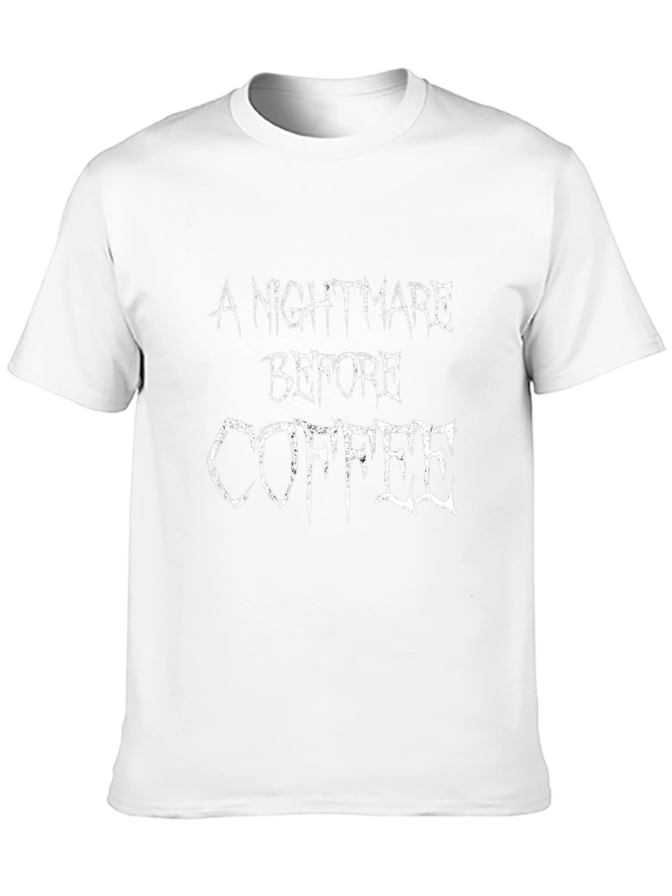 Nightmare Before Coffee Graphic Tee - Black