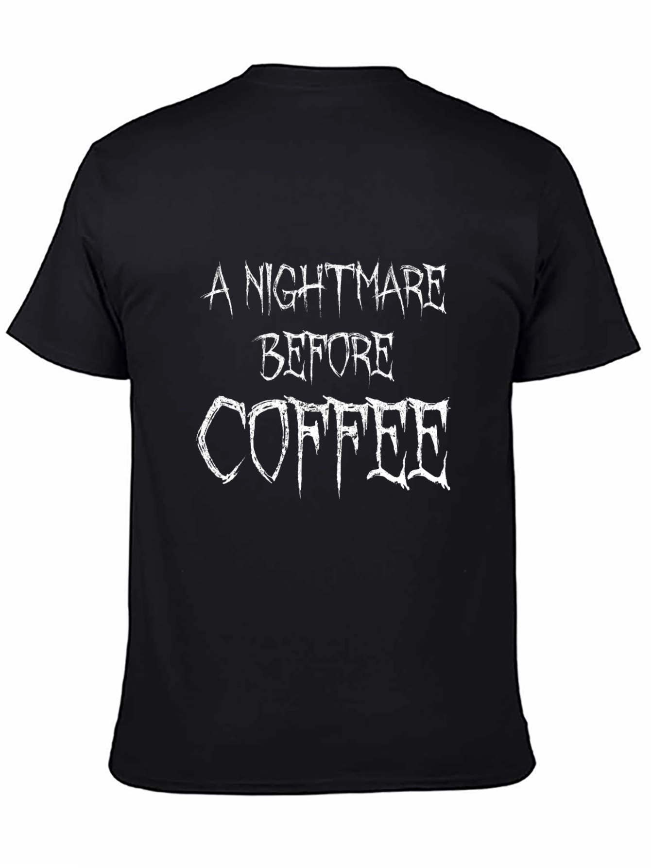 Nightmare Before Coffee Graphic Tee - Black