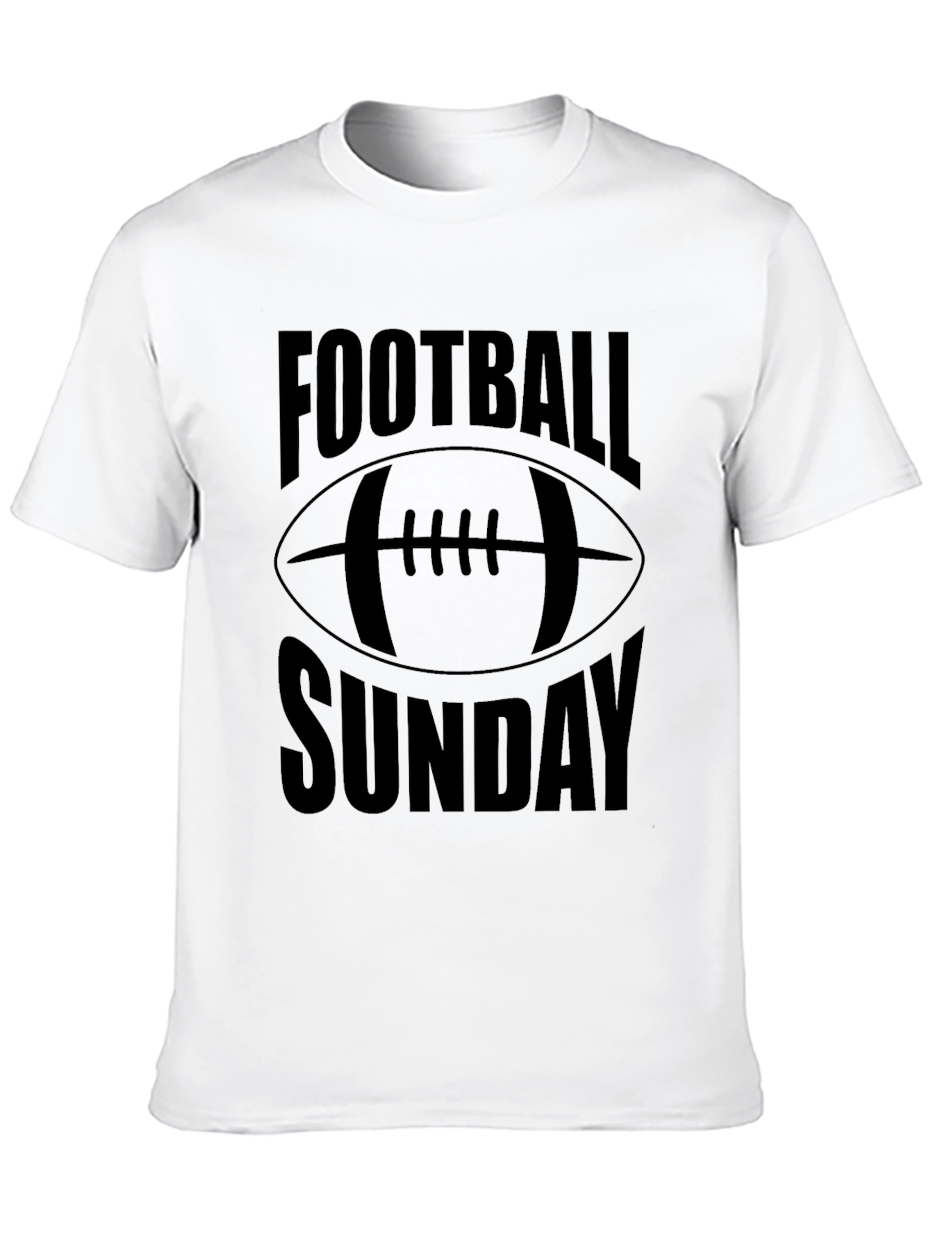 Football Sunday Graphic T-Shirt - Black