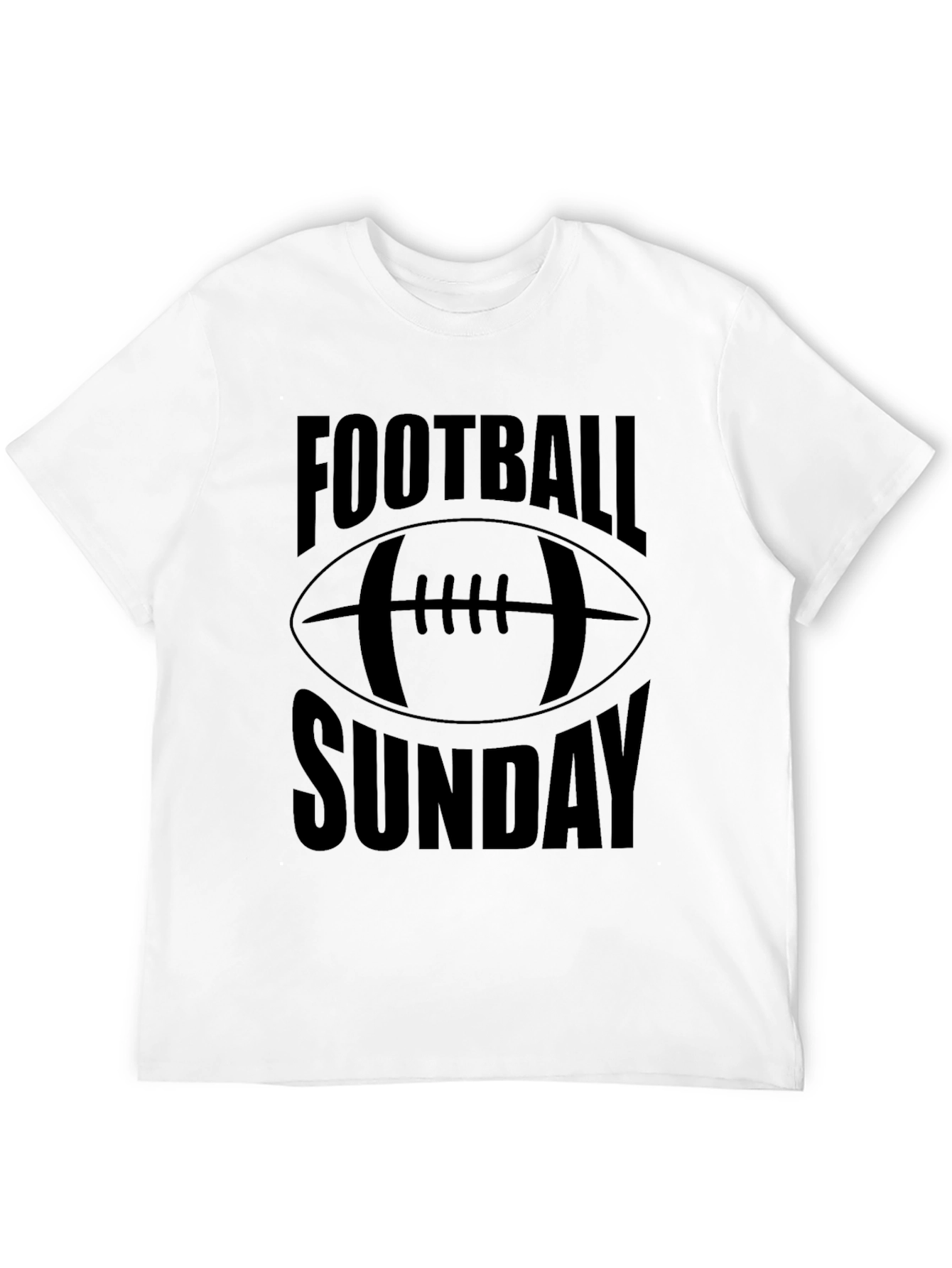 Football Sunday Graphic T-Shirt - Black