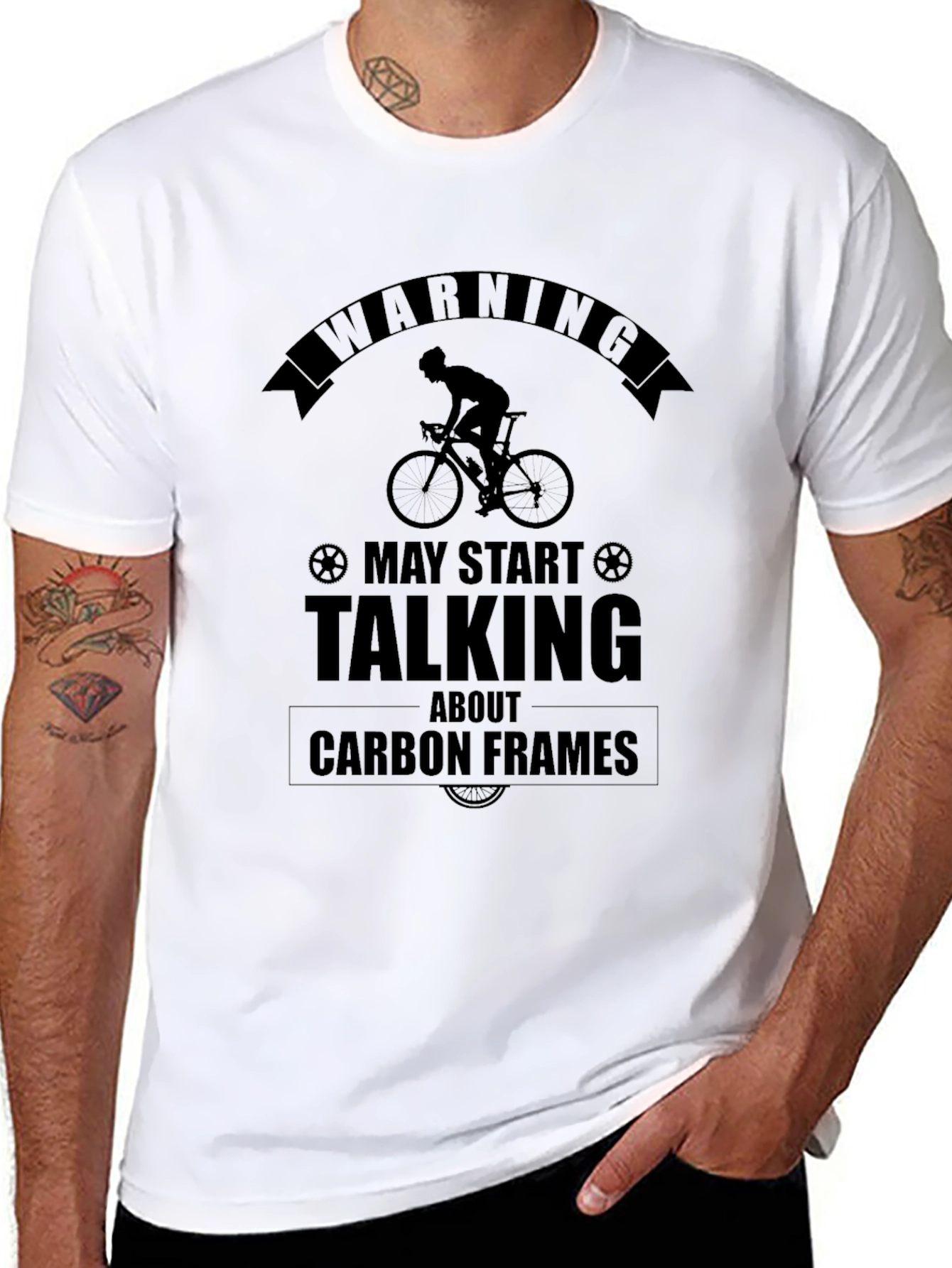 Carbon Frames T-Shirt: Cycling Enthusiast Tee