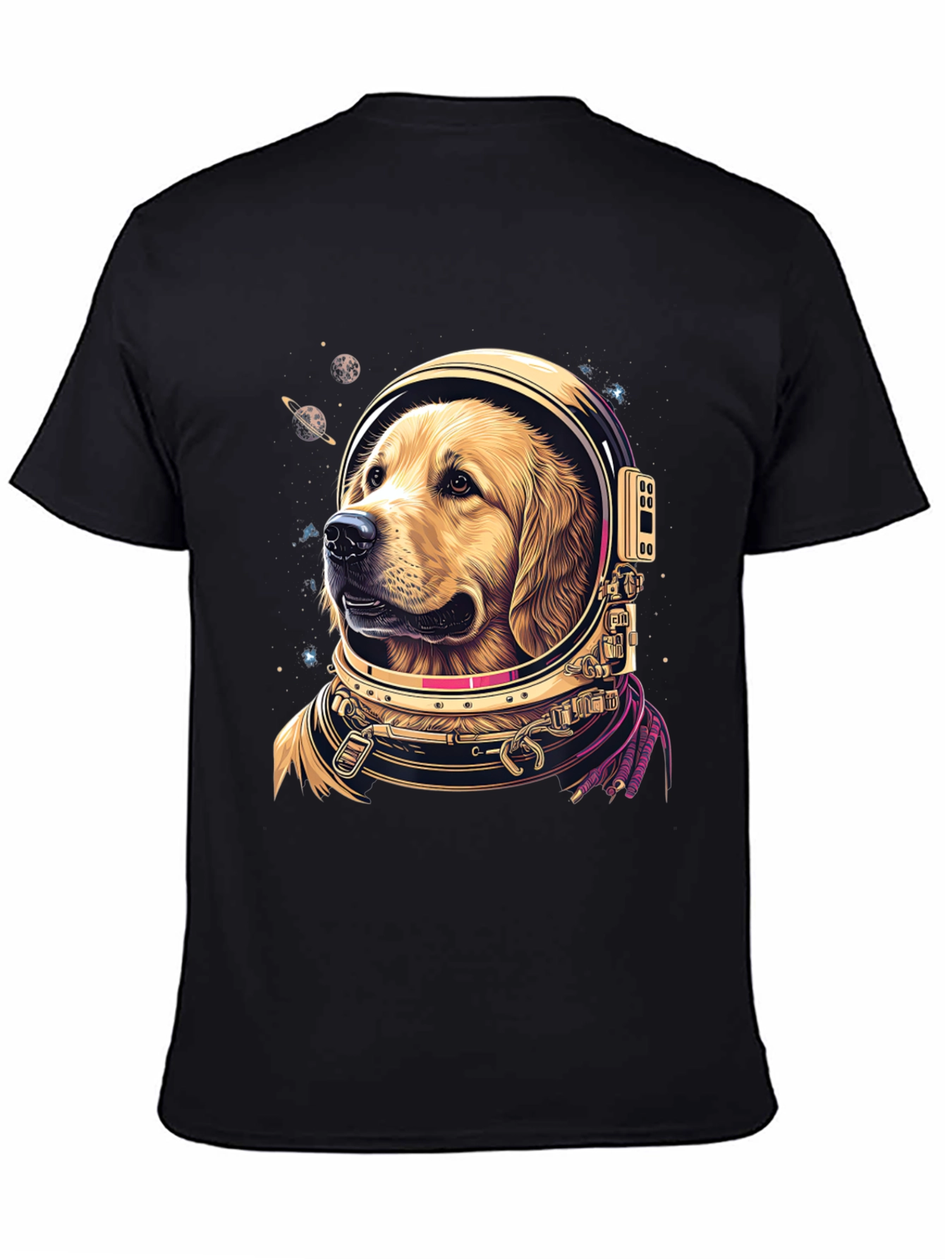 Astronaut Dog Graphic Tee - Space Pup T-Shirt