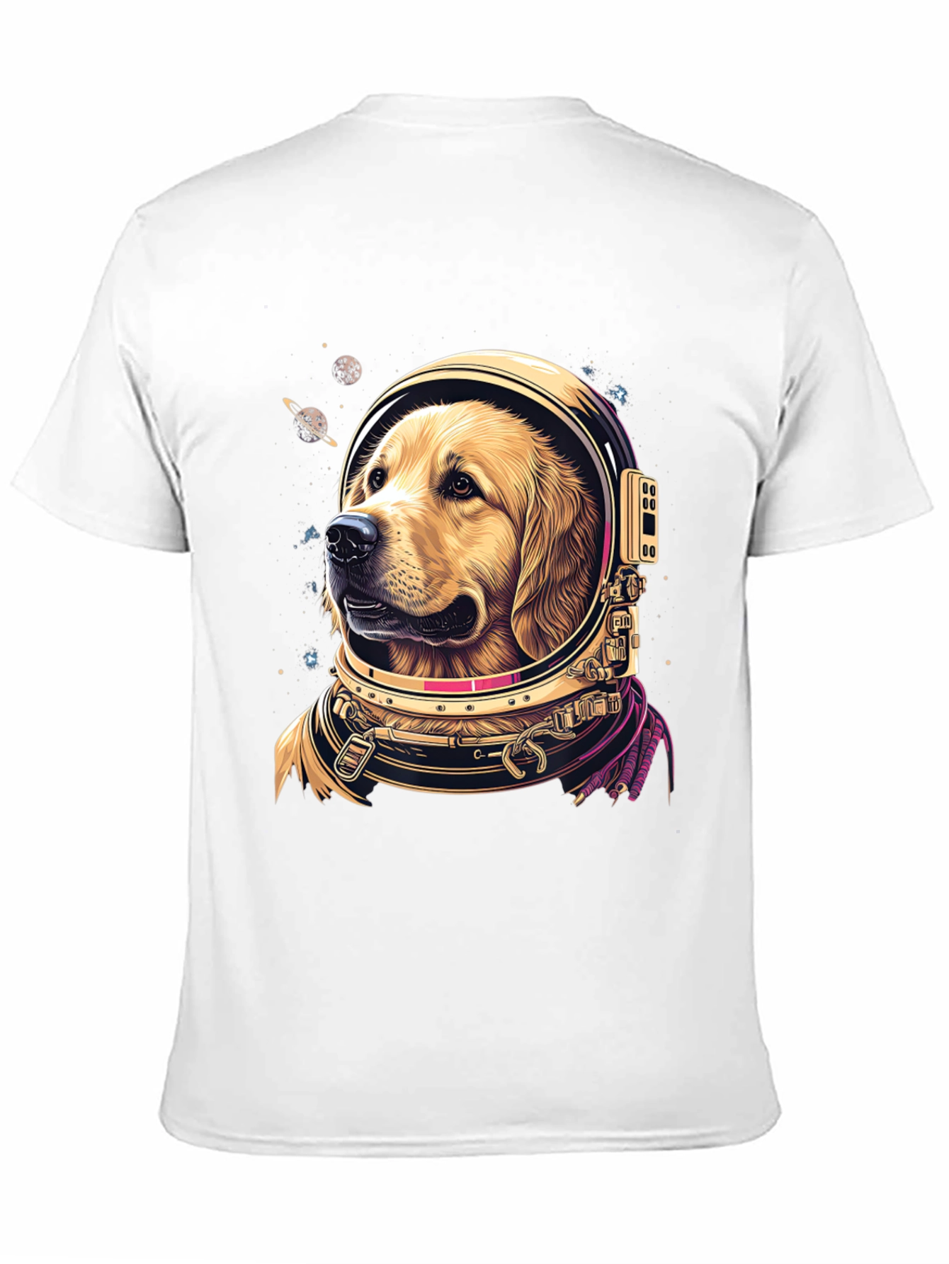 Astronaut Dog Graphic Tee - Space Pup T-Shirt
