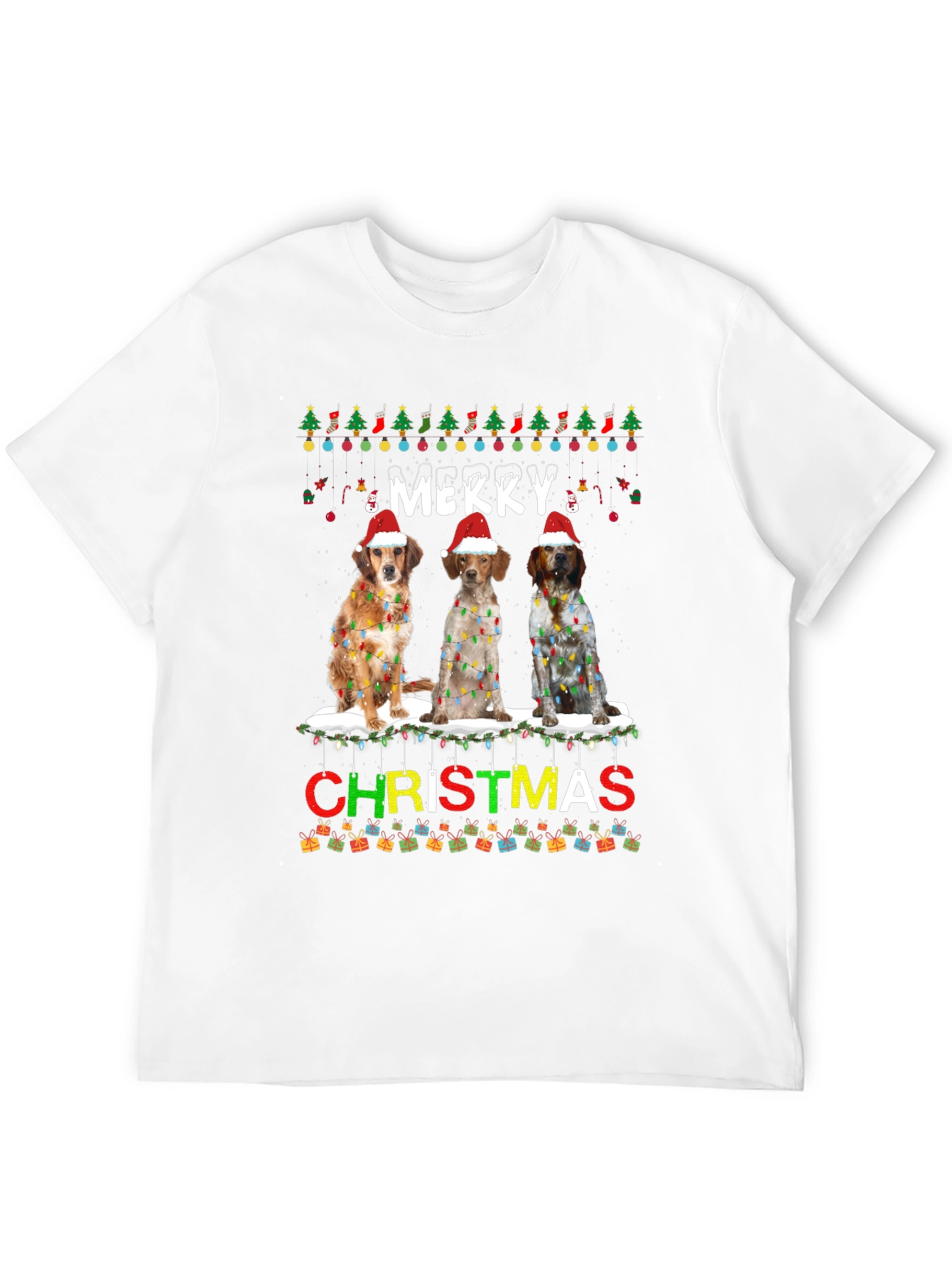 Merry Christmas Dog T-Shirt