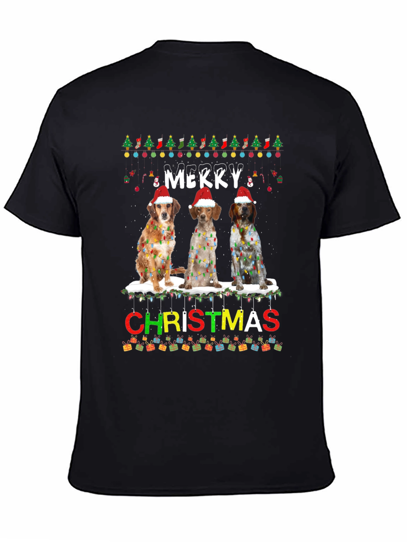 Merry Christmas Dog T-Shirt