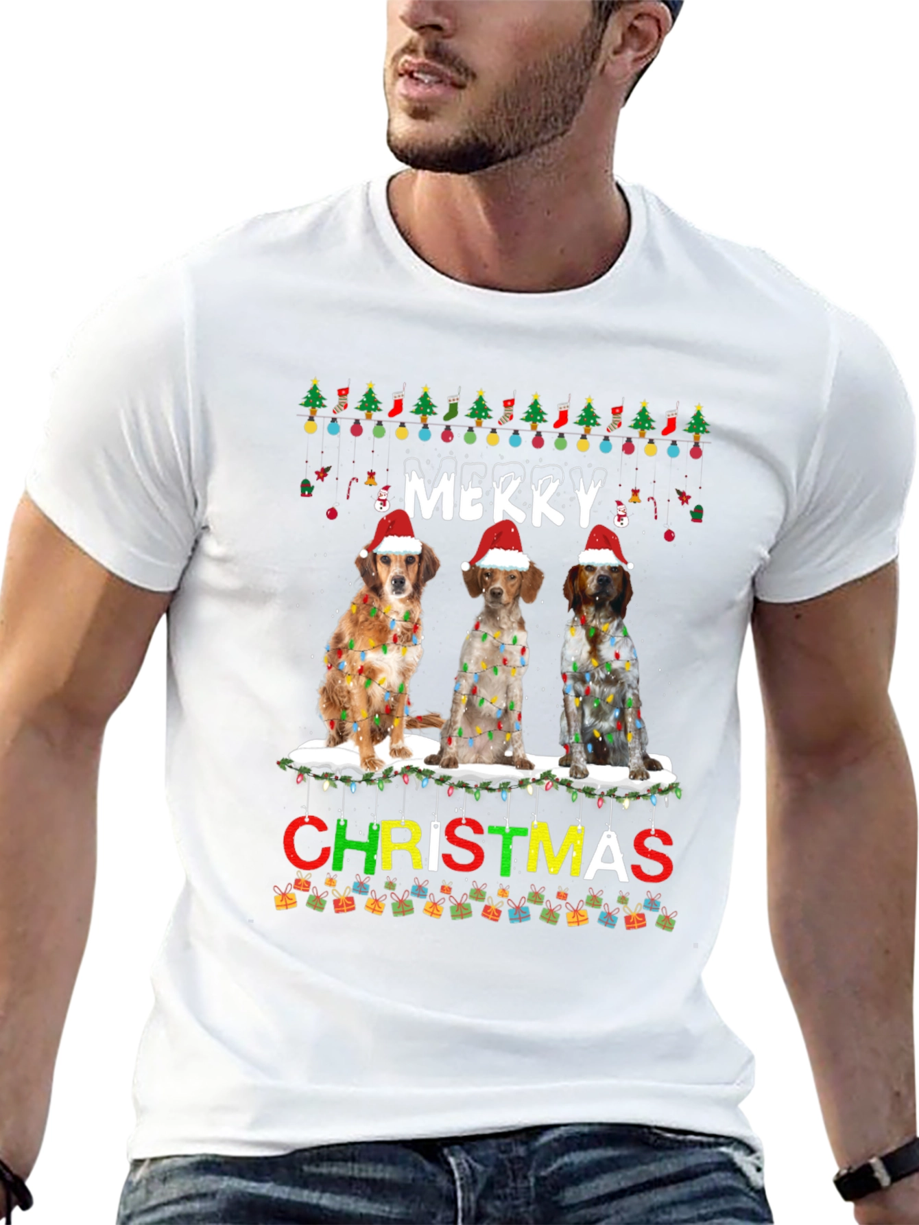 Merry Christmas Dog T-Shirt