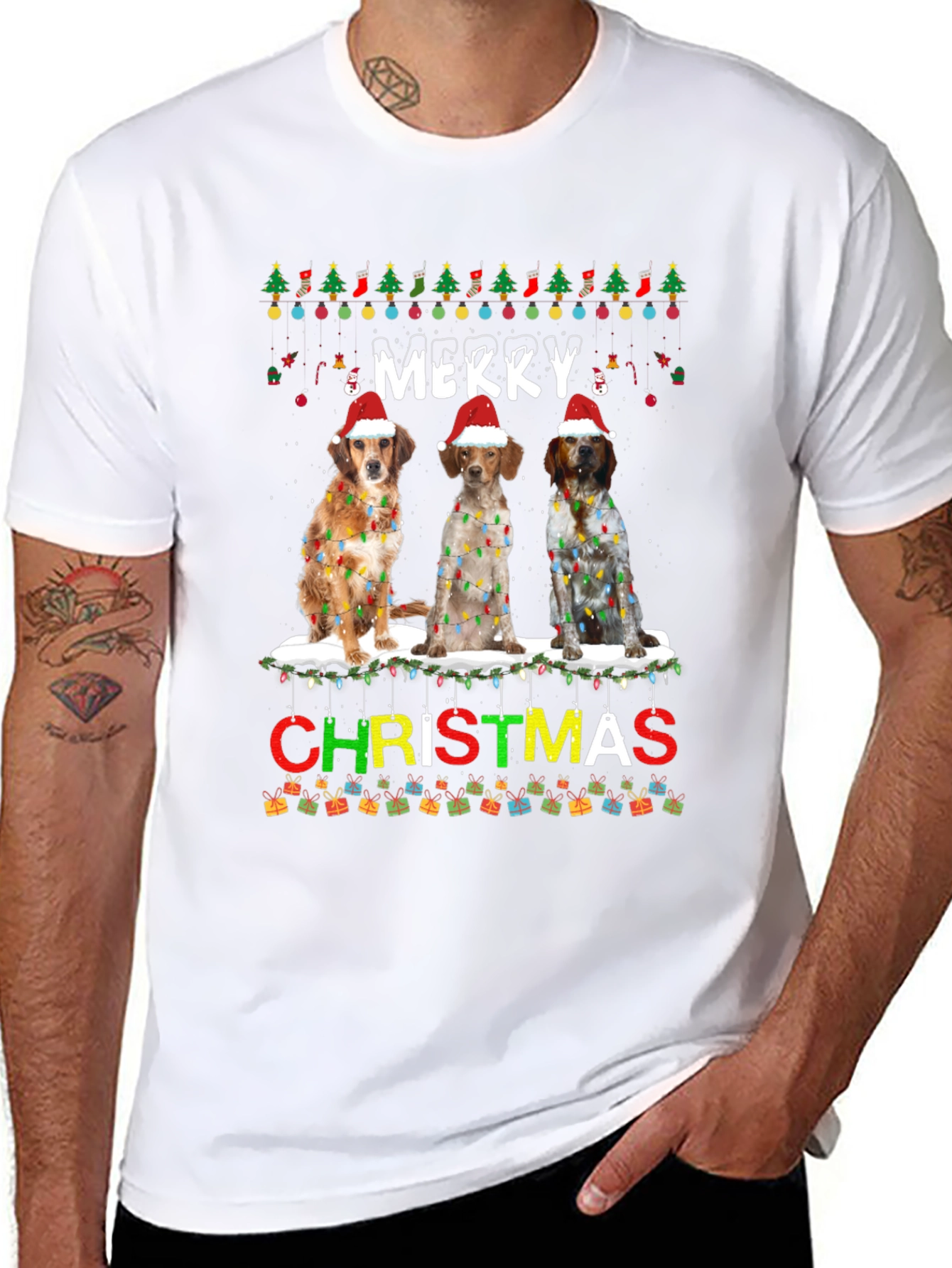 Merry Christmas Dog T-Shirt
