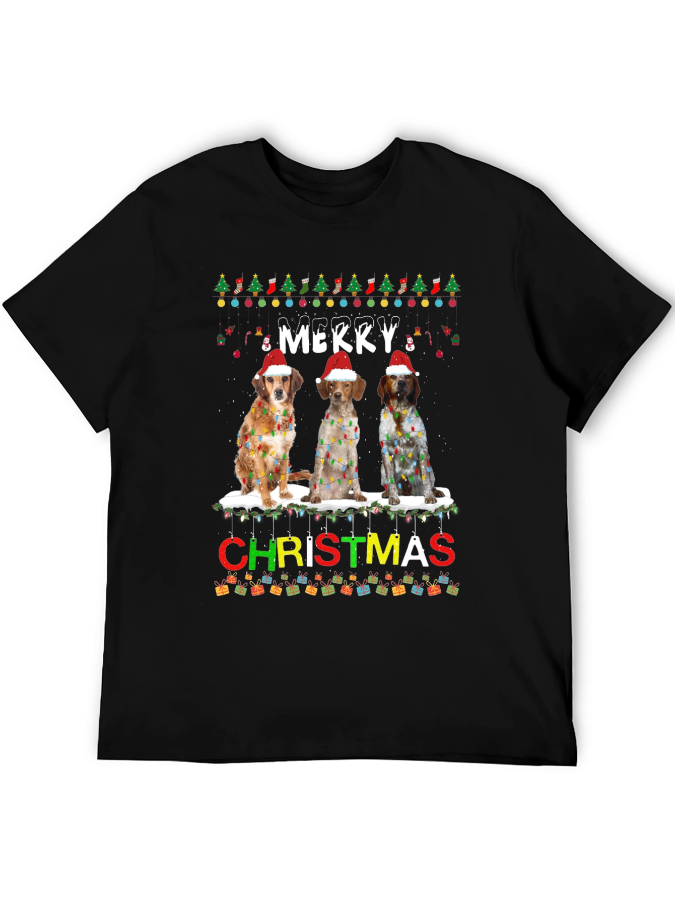 Merry Christmas Dog T-Shirt