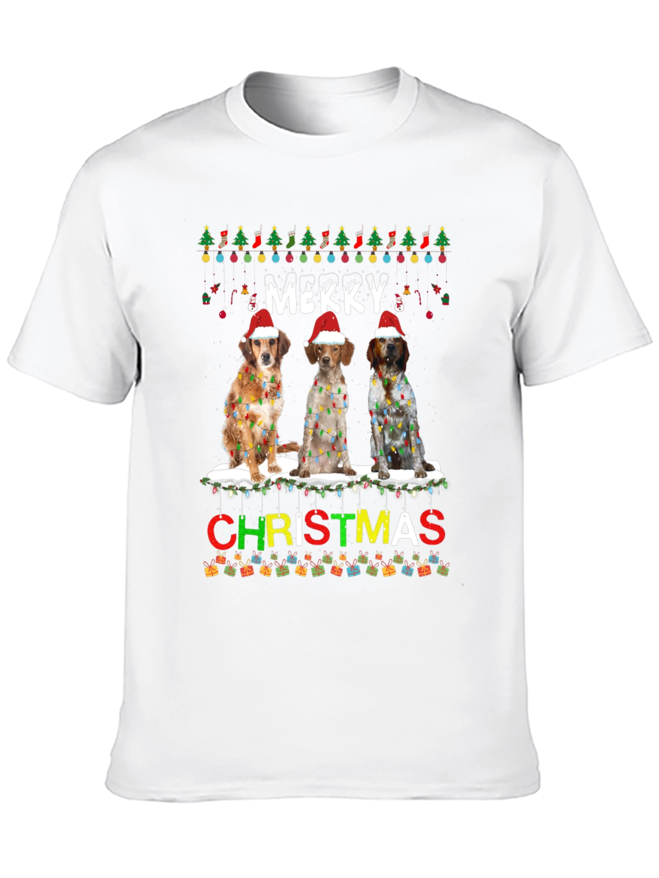 Merry Christmas Dog T-Shirt
