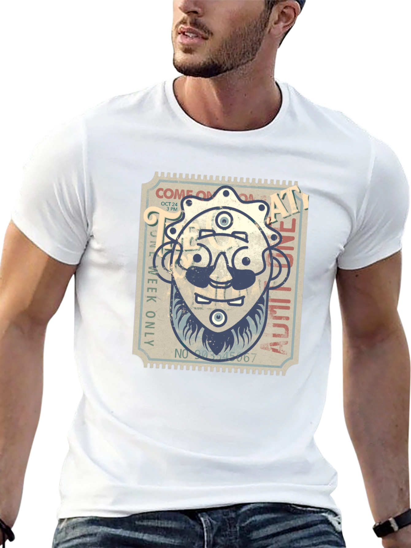 Retro Ticket Graphic Tee - Limited Admission Design