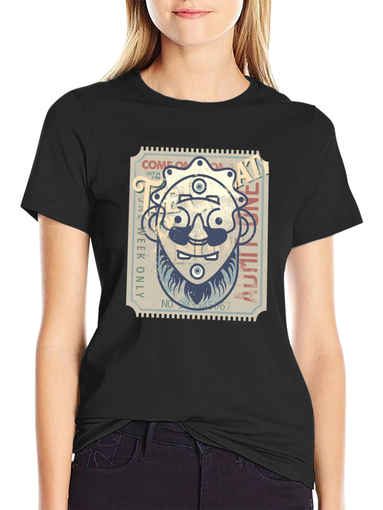 Retro Ticket Graphic Tee - Limited Admission Design