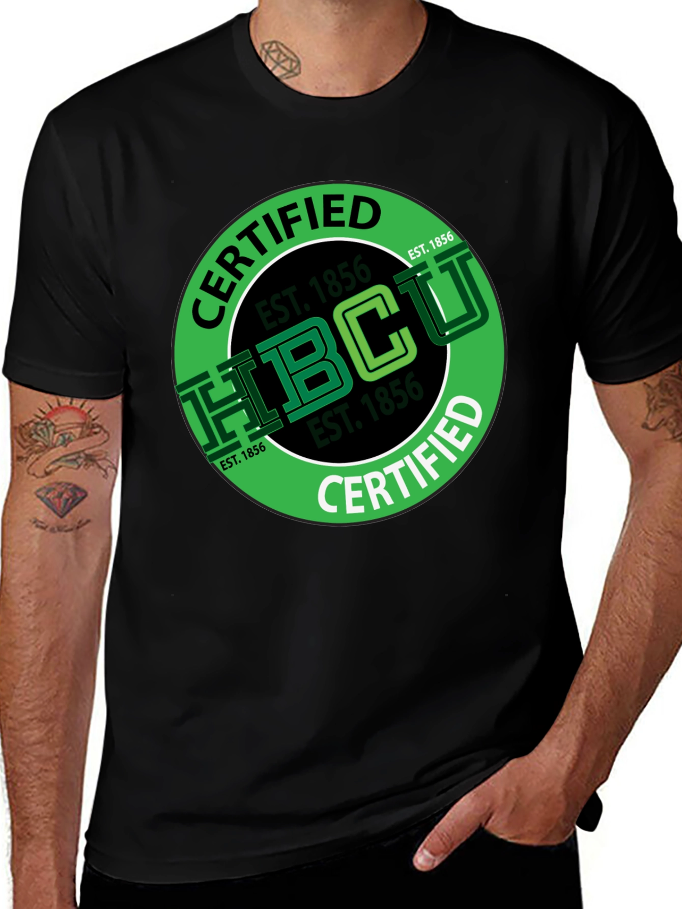 Certified HBCU Black T-Shirt