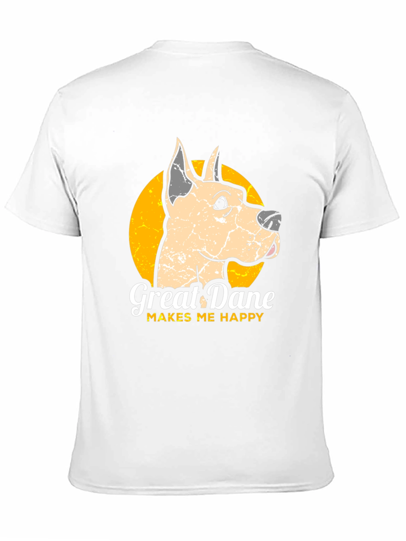 Great Dane Makes Me Happy Graphic Tee