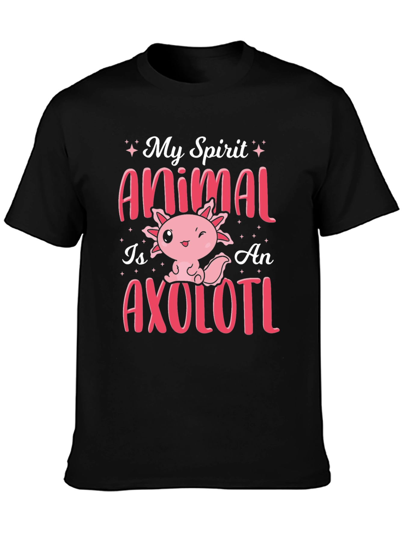 Axolotl Spirit Animal Graphic T-Shirt