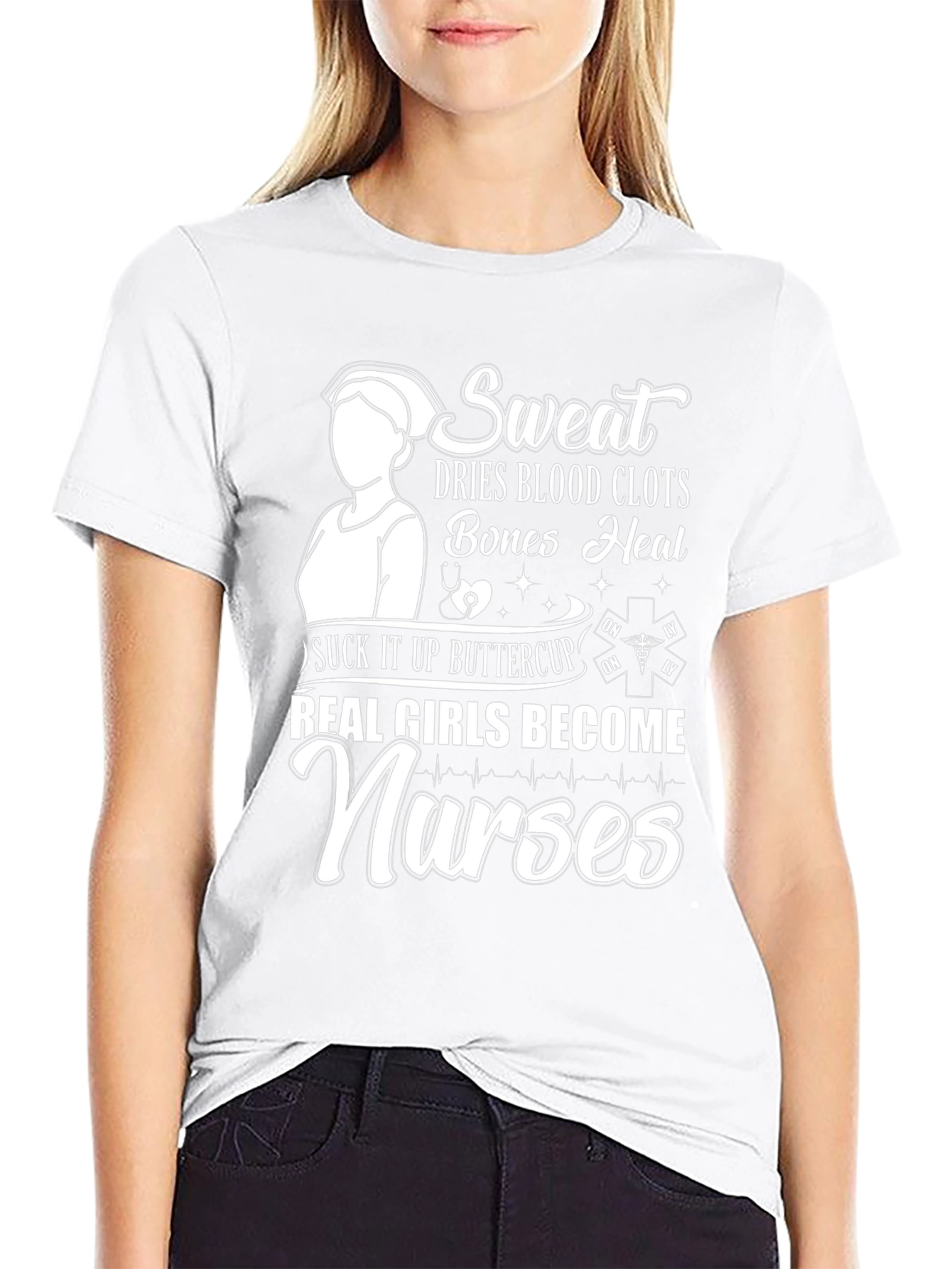 Real Girls Become Nurses Graphic Tee