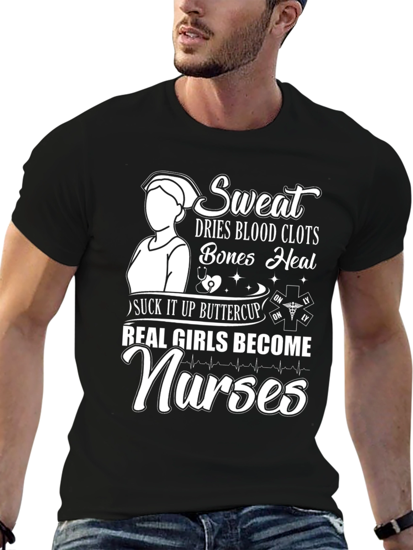 Real Girls Become Nurses Graphic Tee
