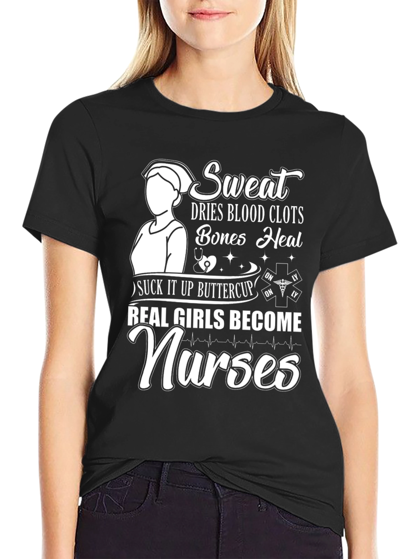 Real Girls Become Nurses Graphic Tee