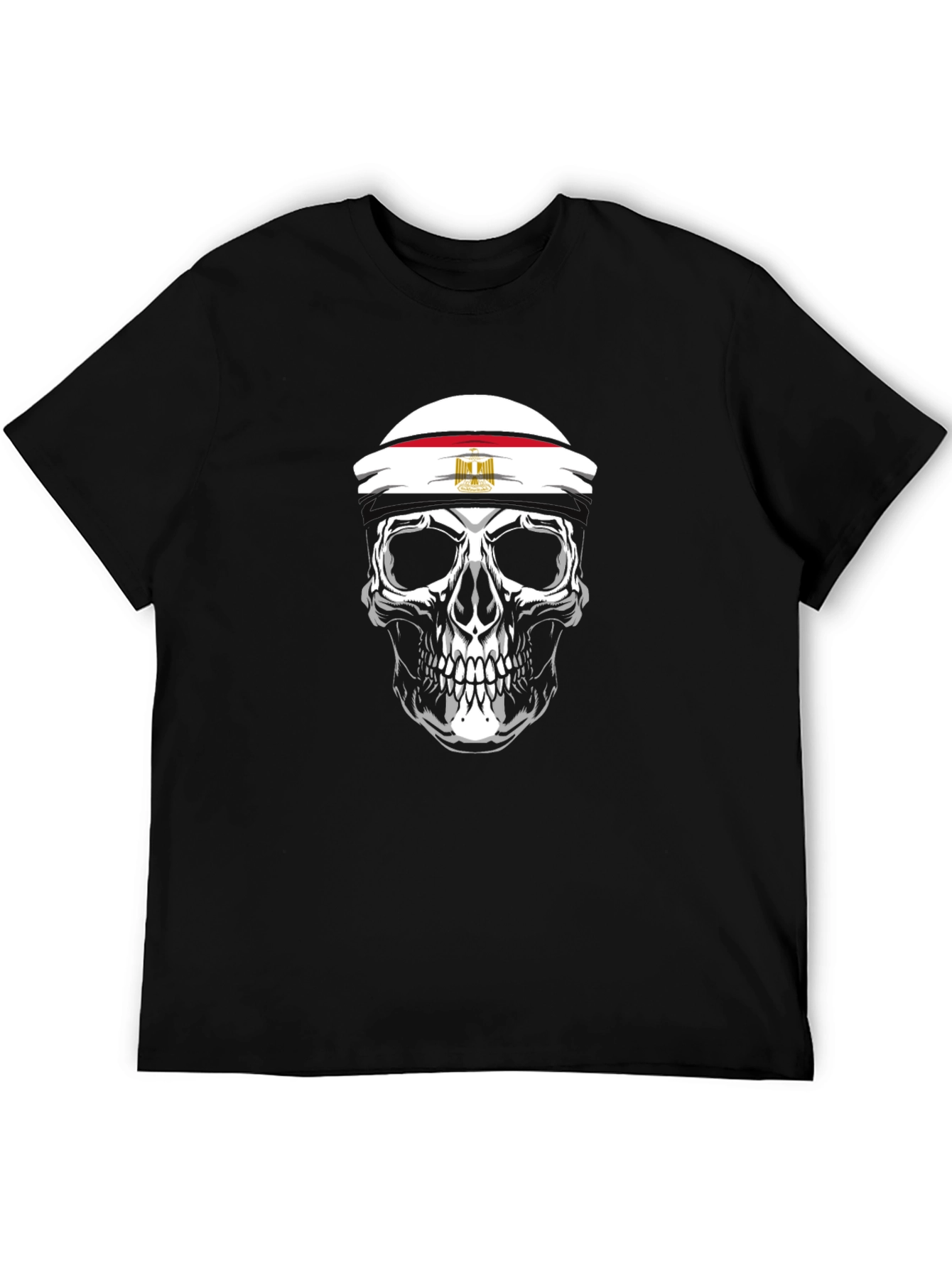 Skull with Egyptian Flag T-Shirt