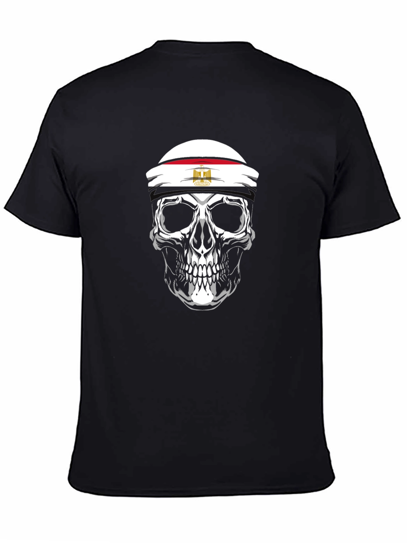 Skull with Egyptian Flag T-Shirt