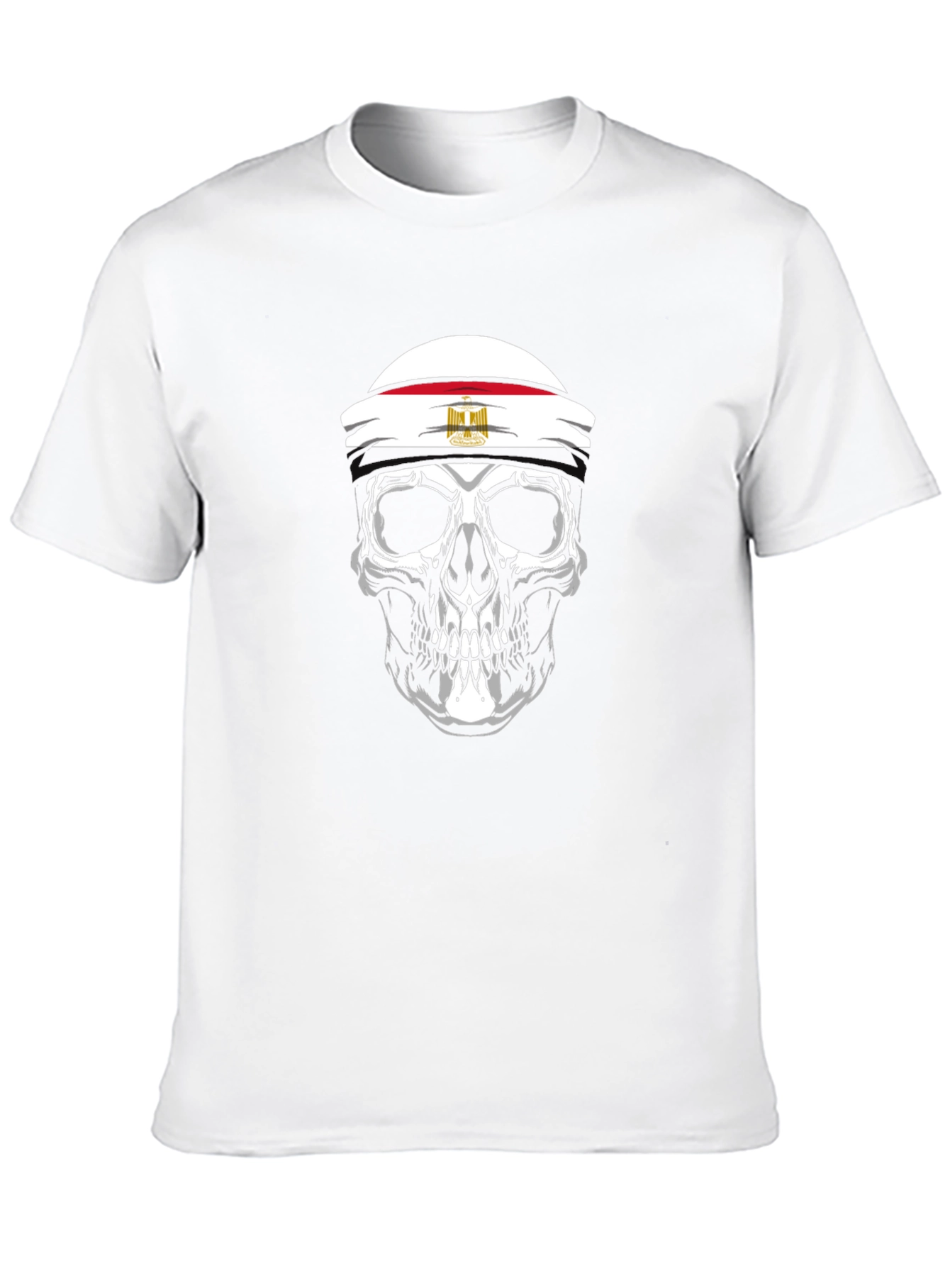 Skull with Egyptian Flag T-Shirt