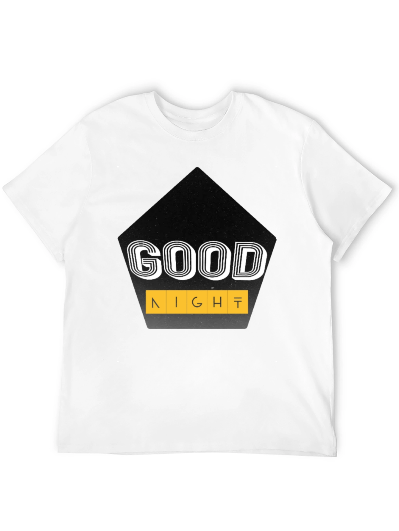 Good Night Graphic Tee - Stylish Mens Black T-Shirt