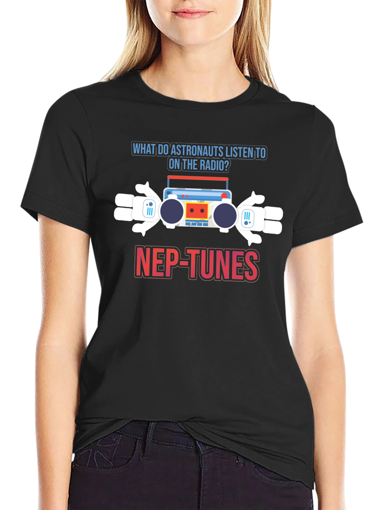 Astronaut Radio Pun T-Shirt - Nep-Tunes