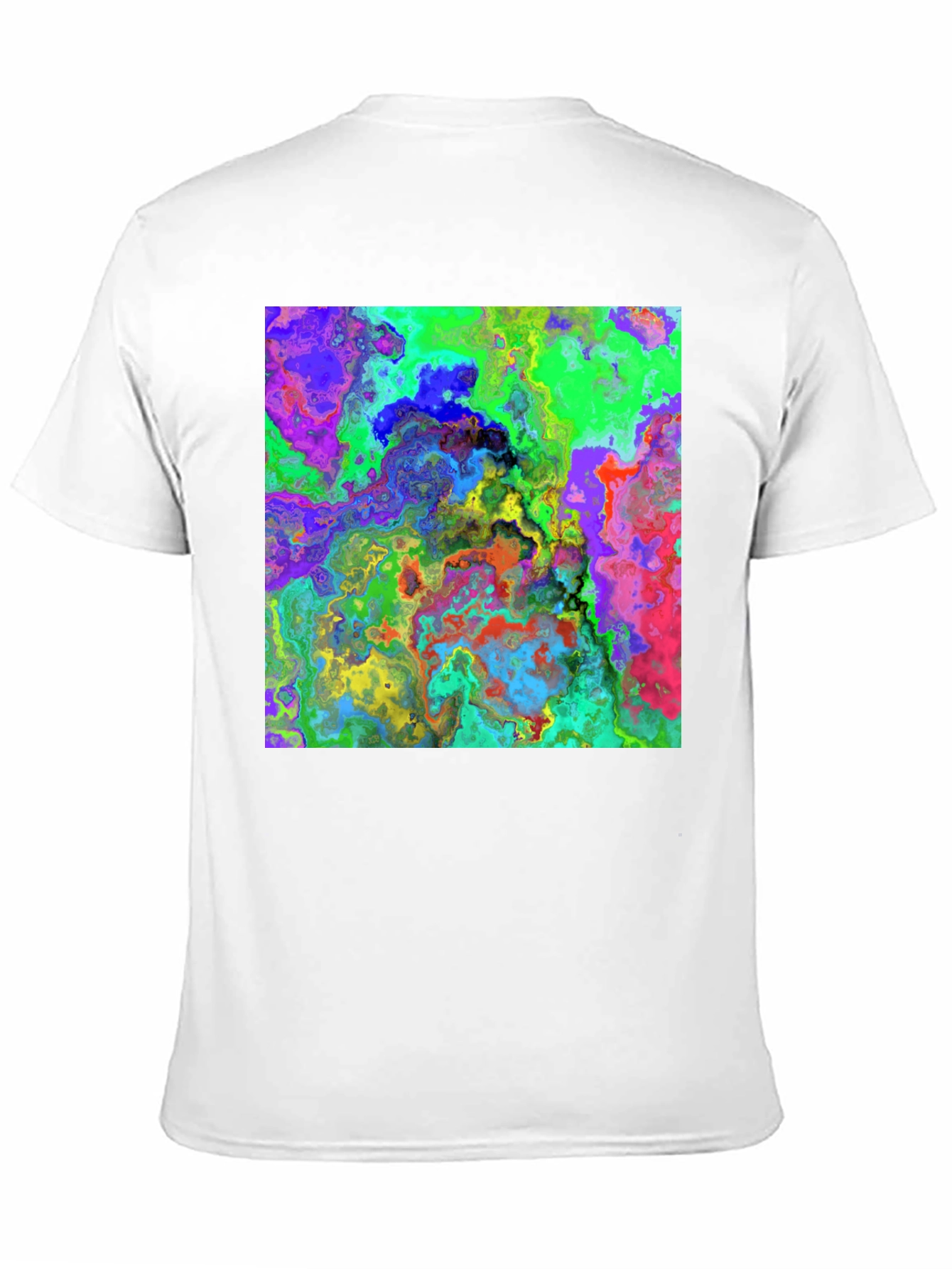 Psychedelic Abstract Art T-Shirt - Black