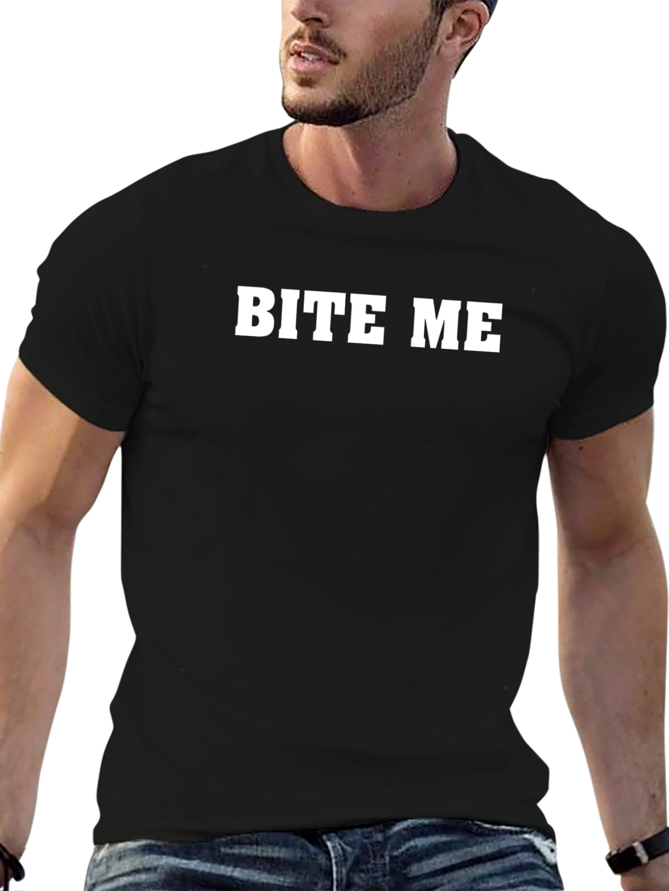 Bite Me Graphic T-Shirt - Casual Cotton Tee