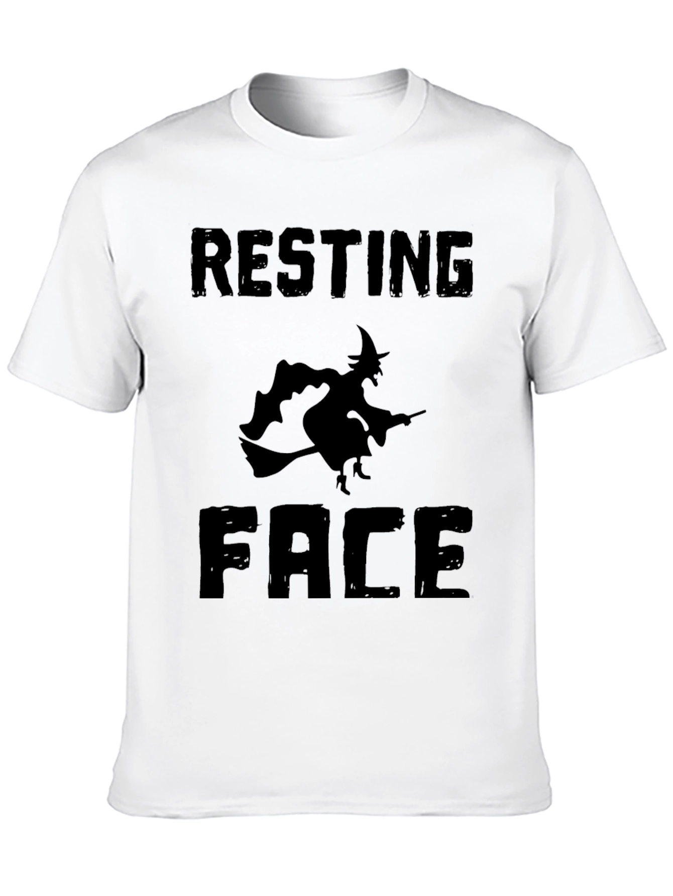 Resting Witch Face Halloween Graphic Tee