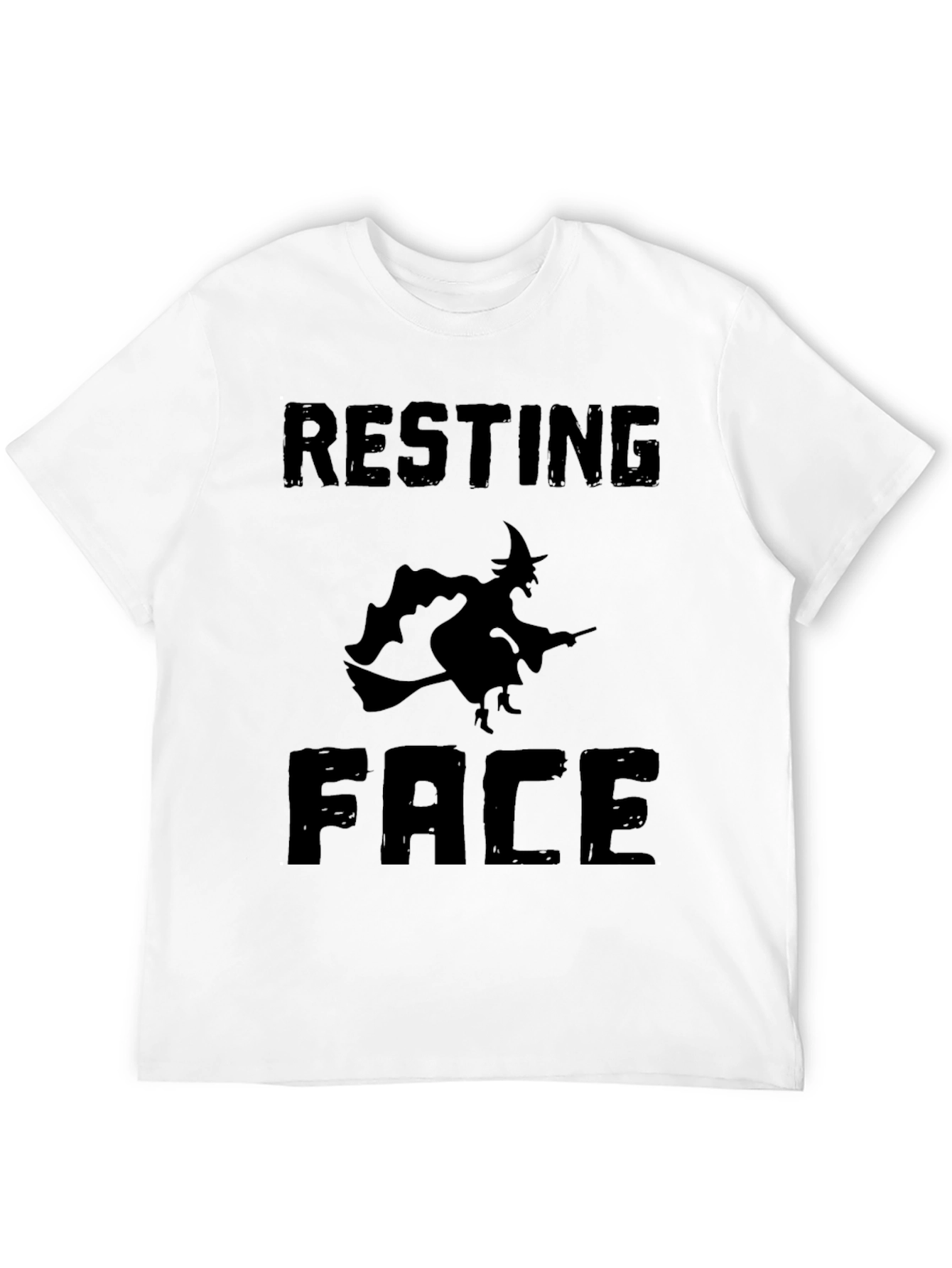 Resting Witch Face Halloween Graphic Tee