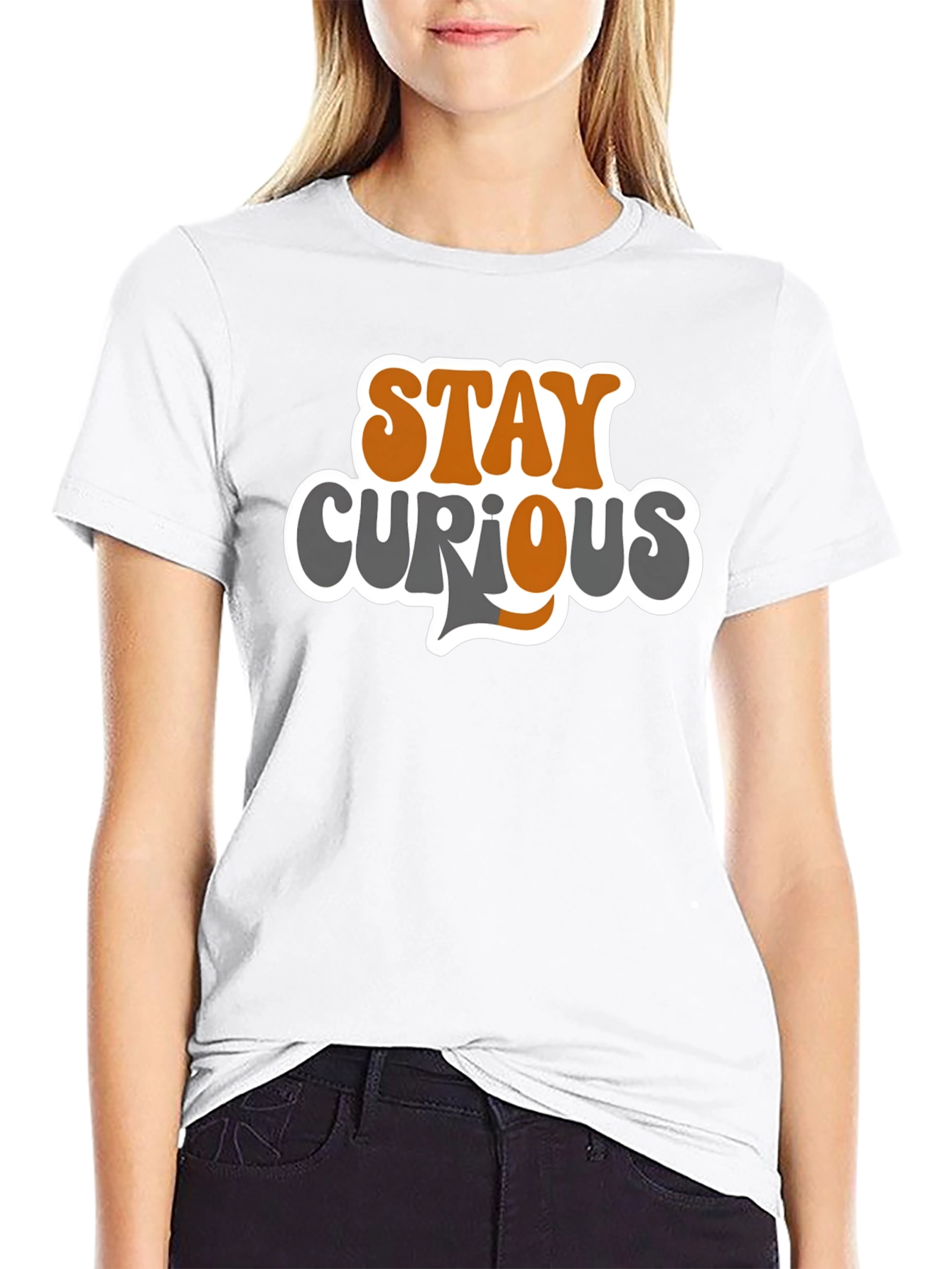 Stay Curious Graphic Tee - Trendy Casual Comfort