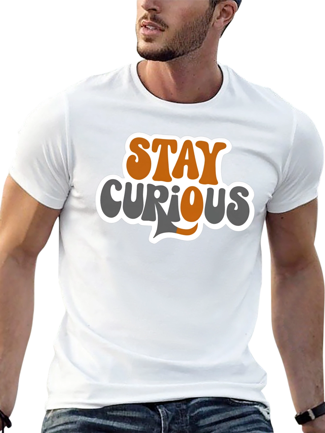 Stay Curious Graphic Tee - Trendy Casual Comfort