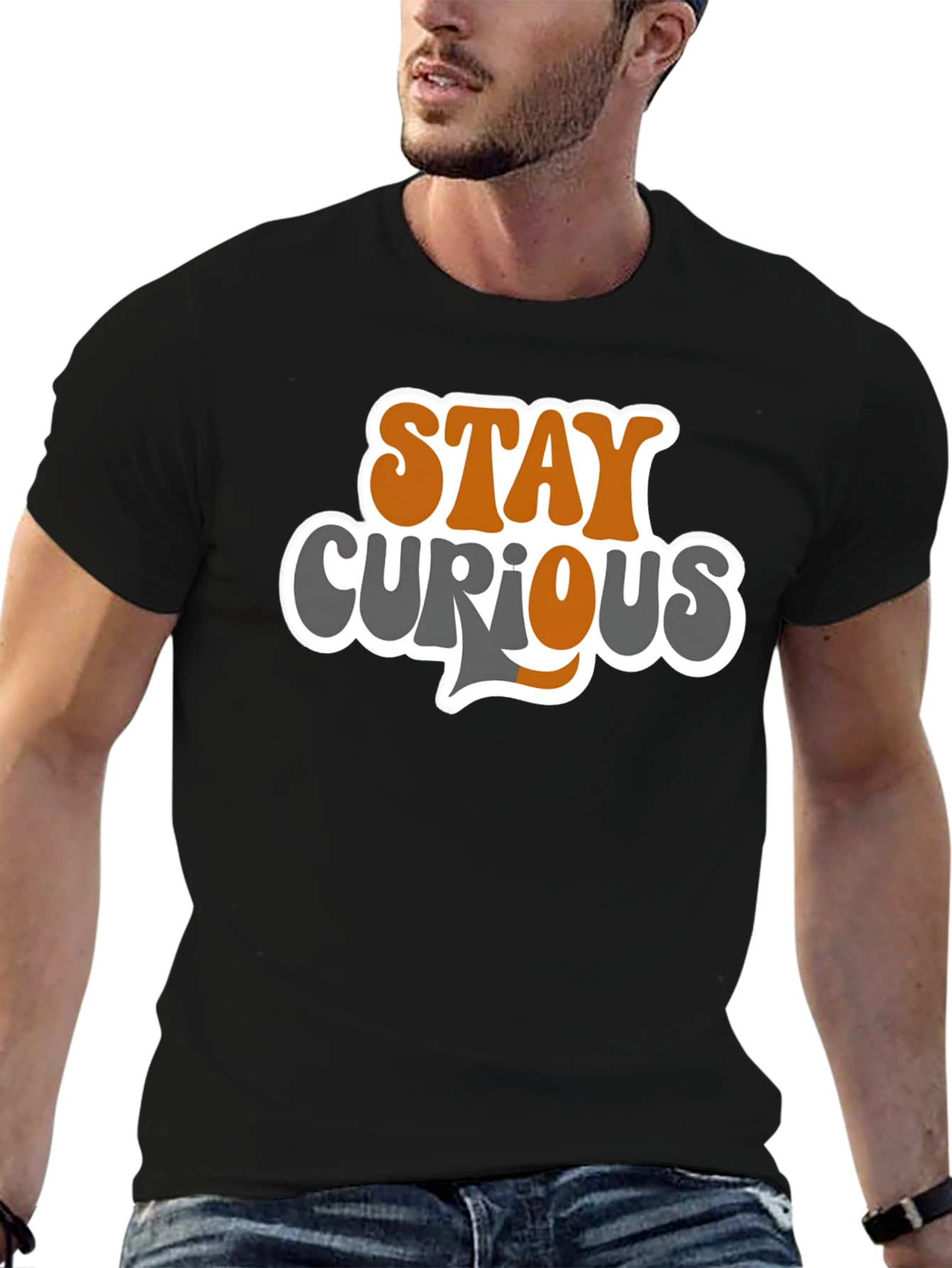 Stay Curious Graphic Tee - Trendy Casual Comfort