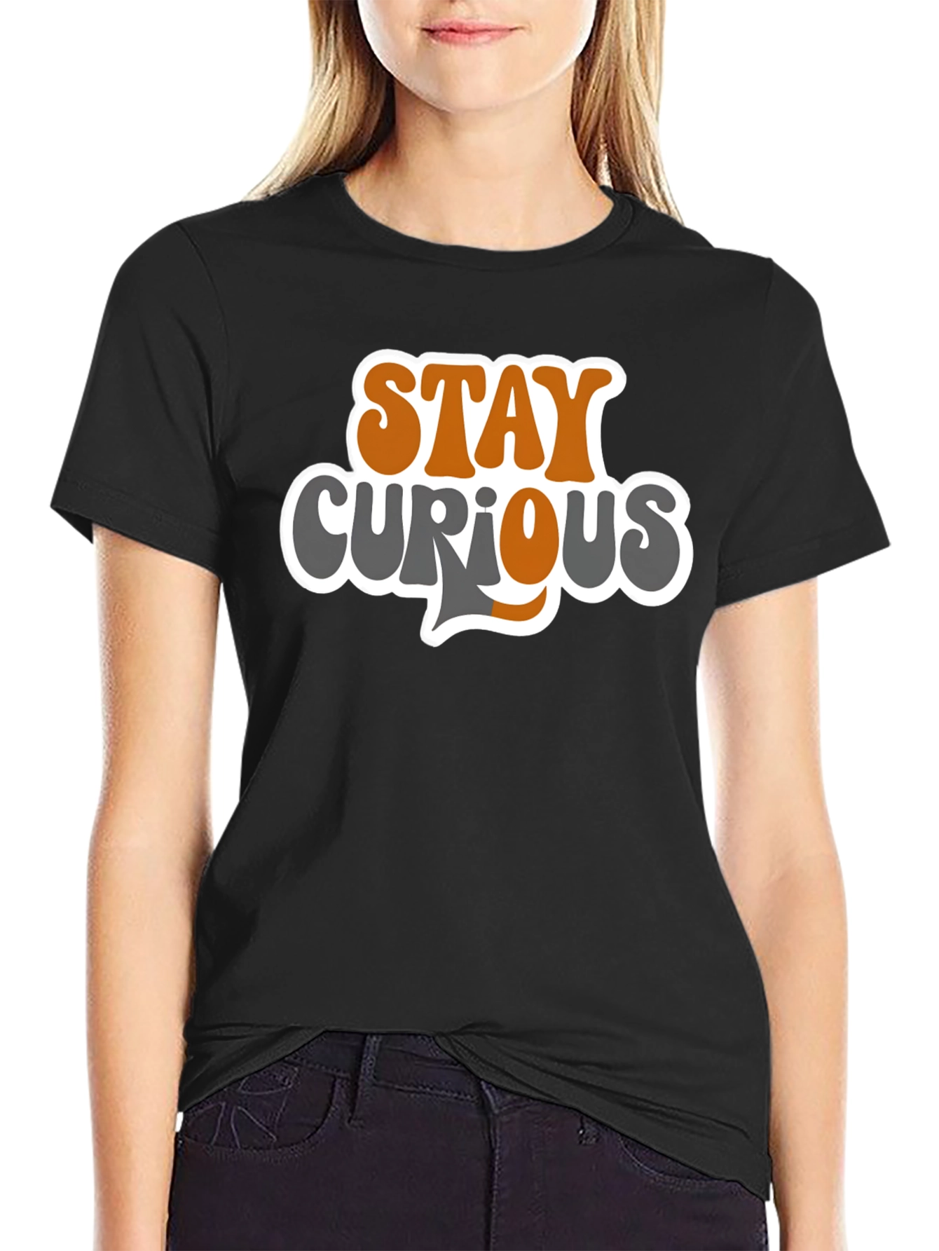Stay Curious Graphic Tee - Trendy Casual Comfort