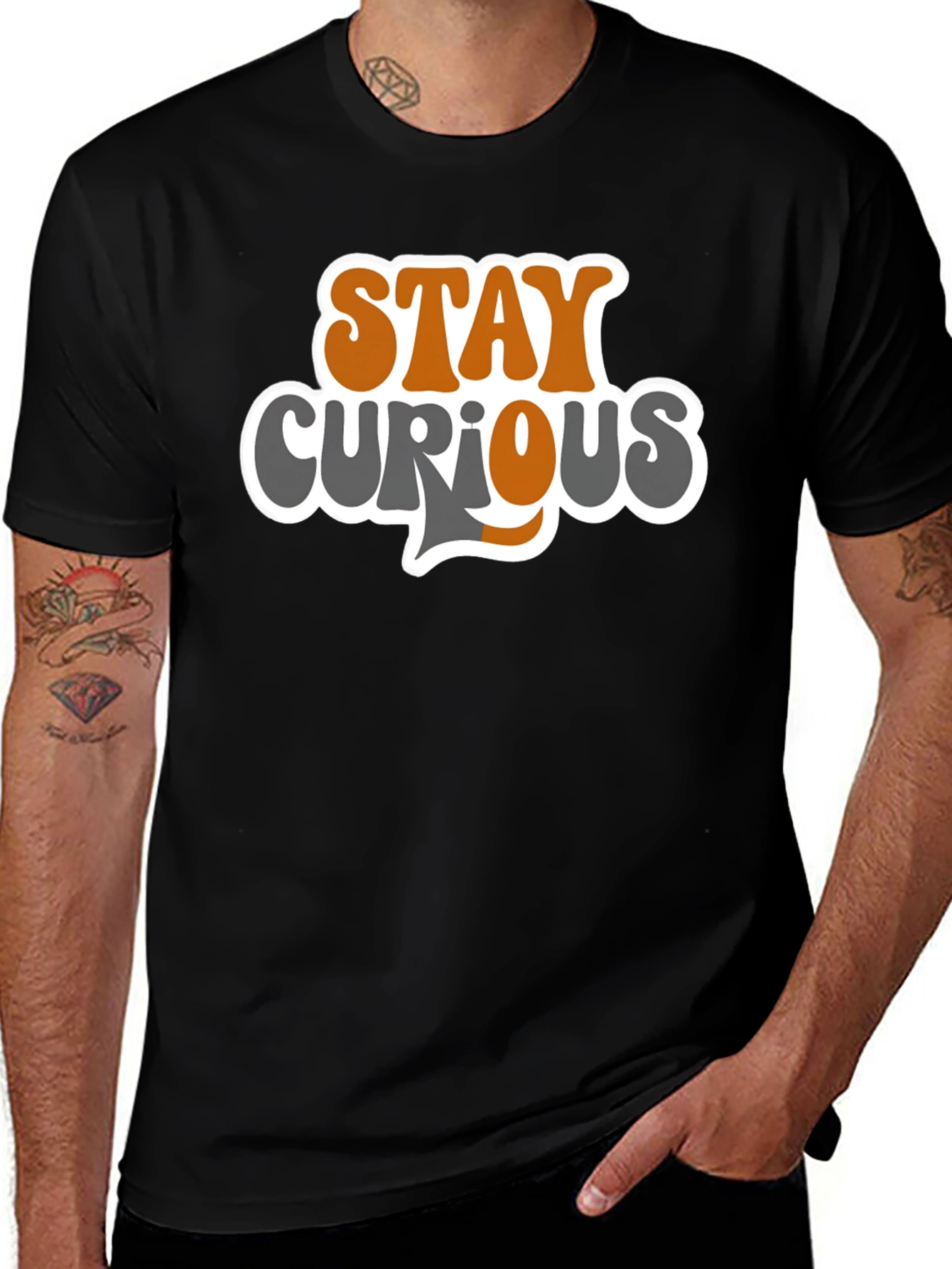Stay Curious Graphic Tee - Trendy Casual Comfort