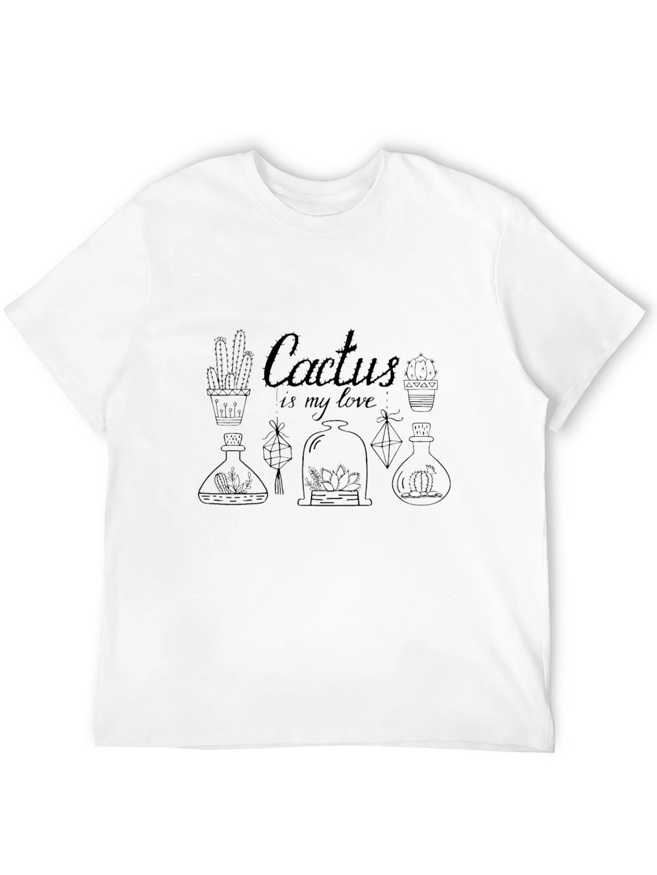 Cactus is My Love T-Shirt - Botanical Design