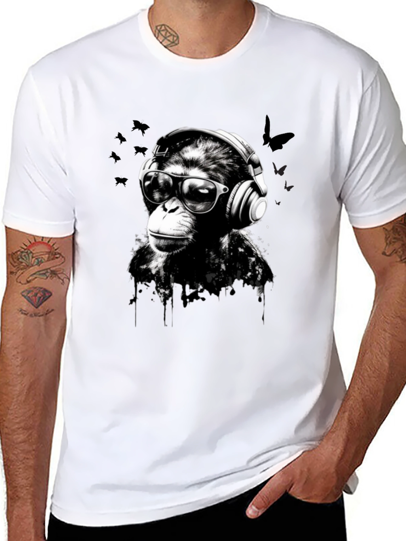 Cool Monkey Graphic T-Shirt