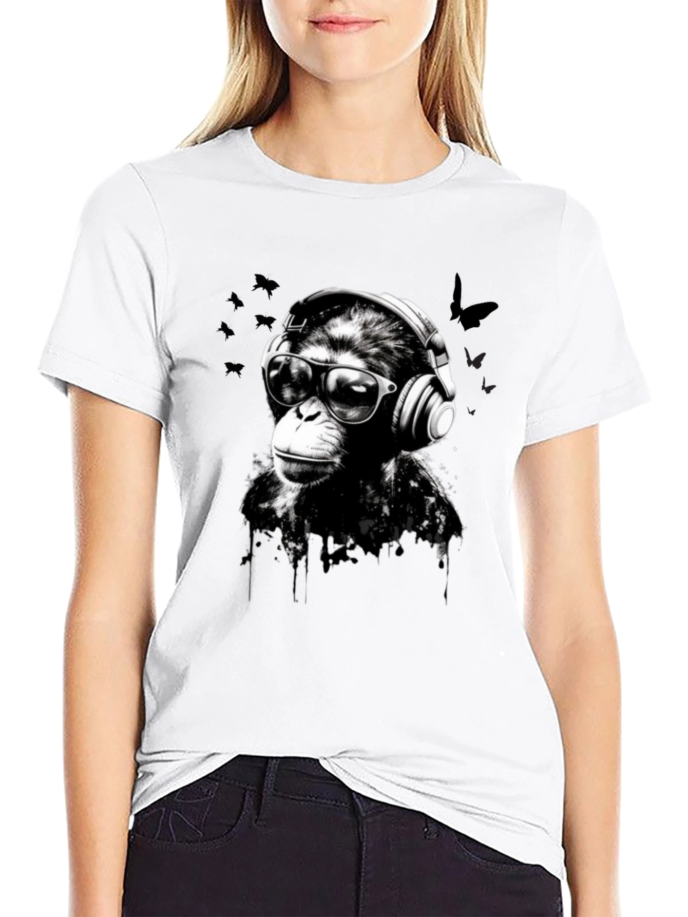 Cool Monkey Graphic T-Shirt