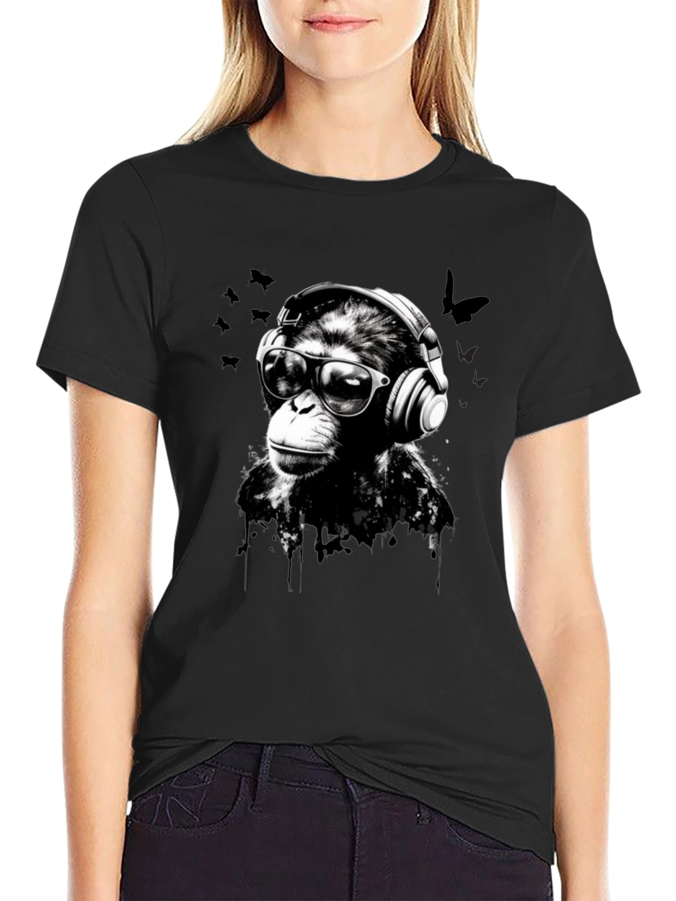 Cool Monkey Graphic T-Shirt