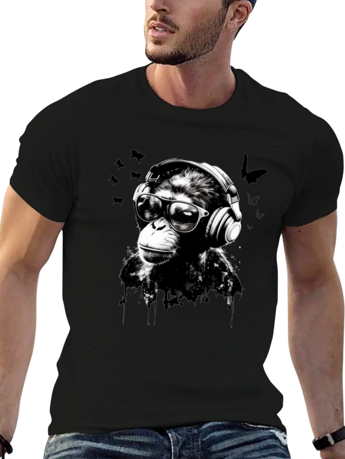 Cool Monkey Graphic T-Shirt