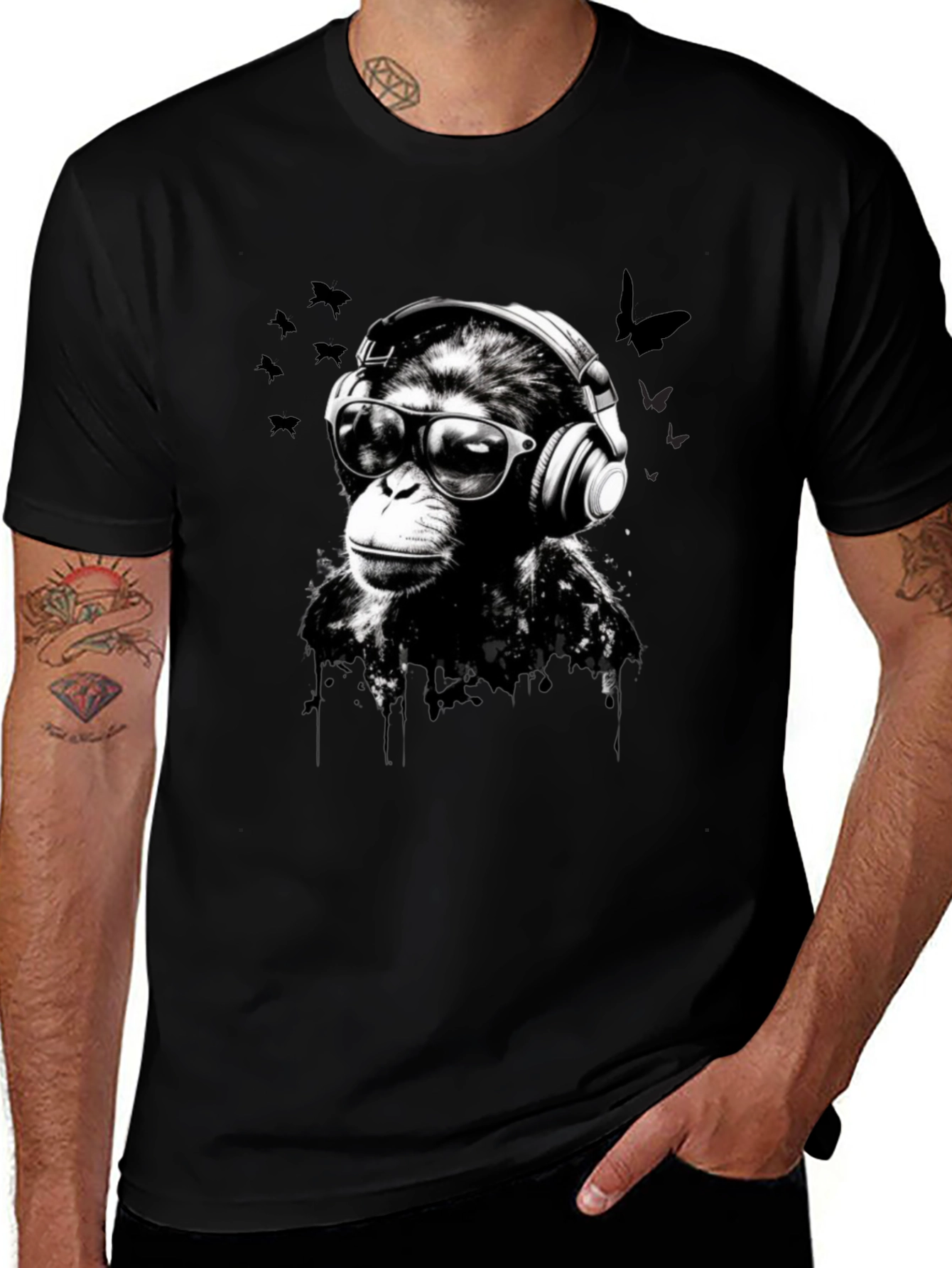 Cool Monkey Graphic T-Shirt