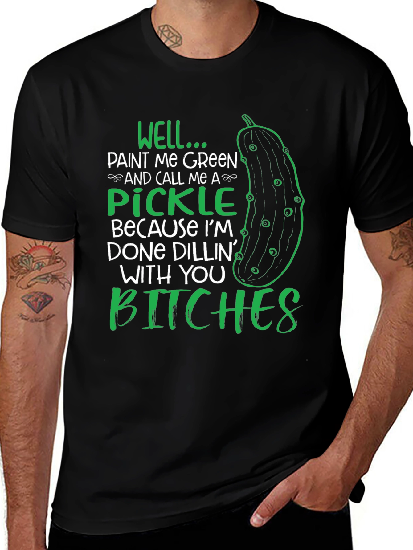 Funny Pickle Graphic T-Shirt