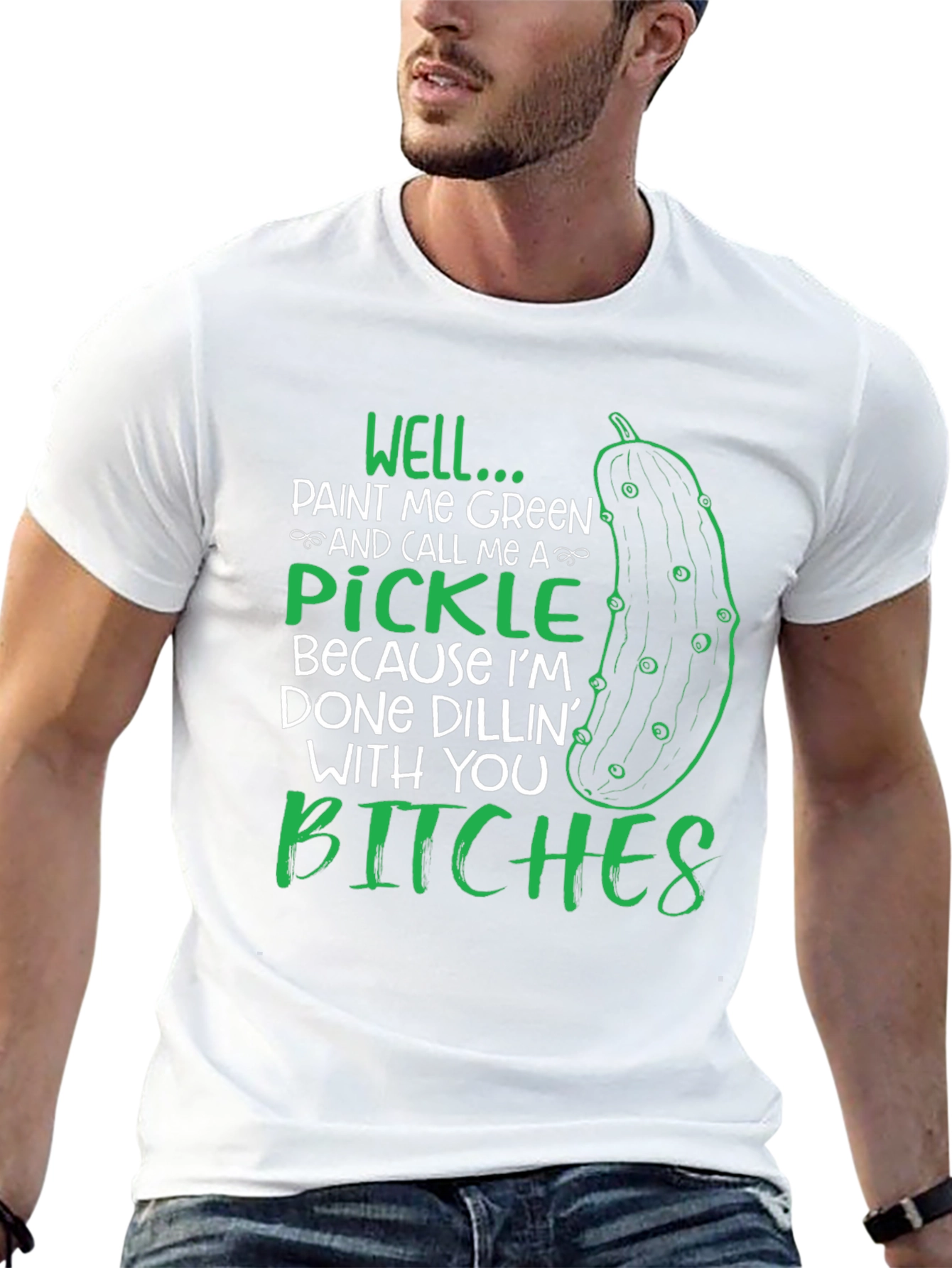 Funny Pickle Graphic T-Shirt