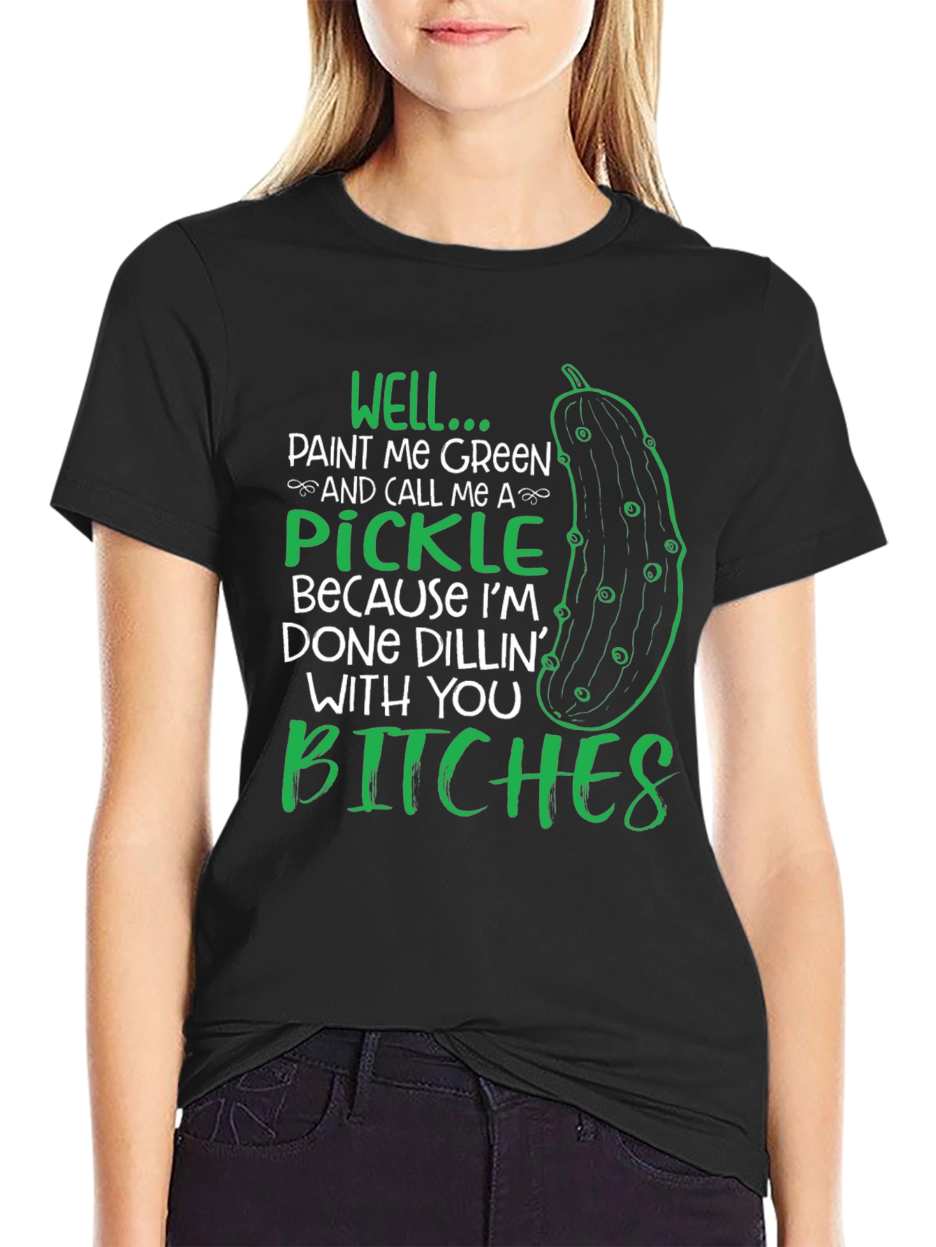 Funny Pickle Graphic T-Shirt