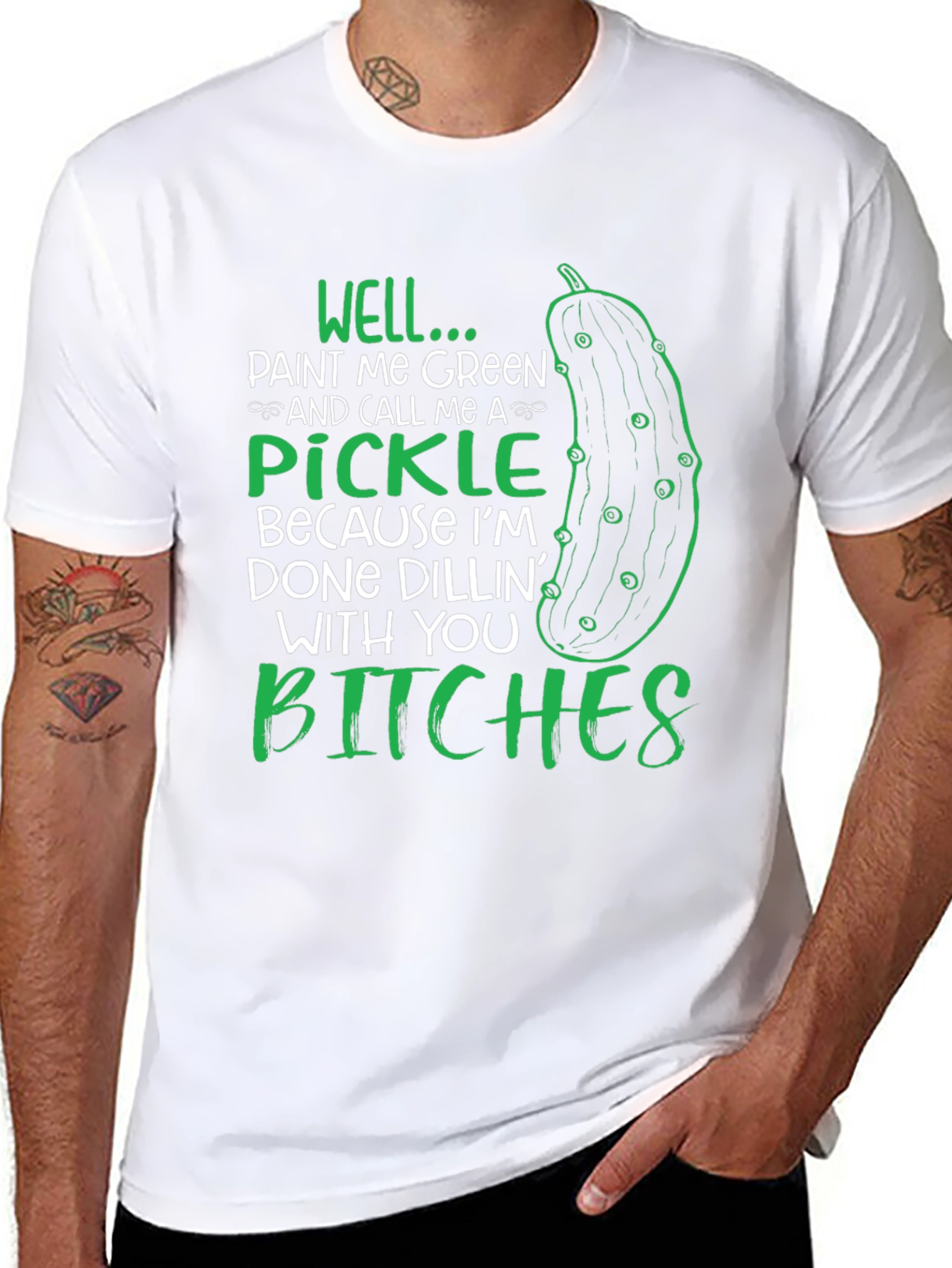 Funny Pickle Graphic T-Shirt