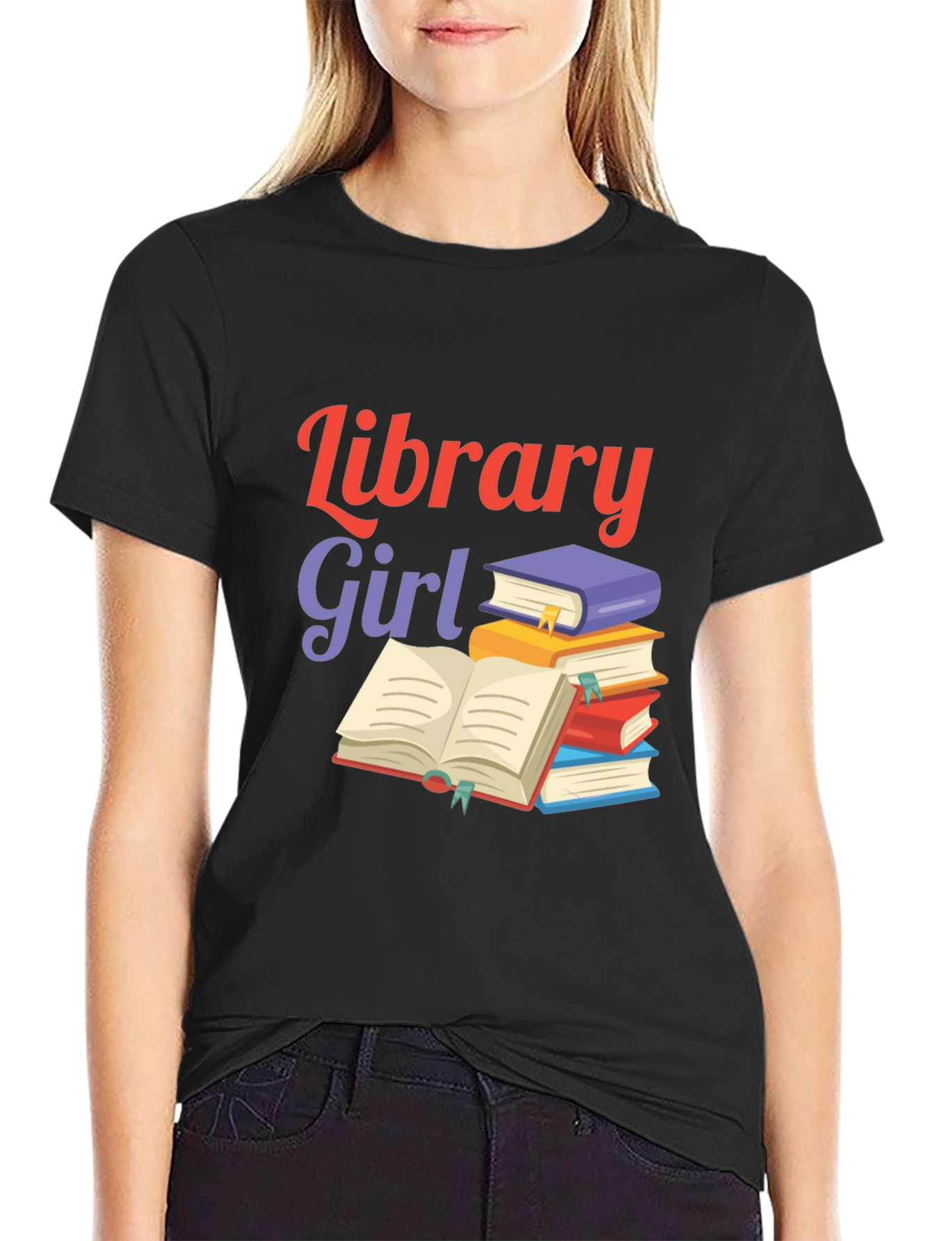 Library Girl Book Lover T-Shirt