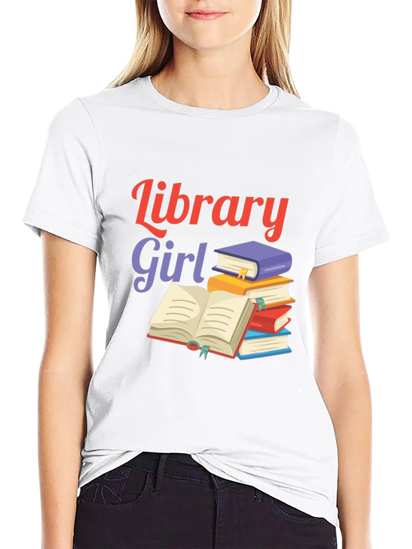 Library Girl Book Lover T-Shirt